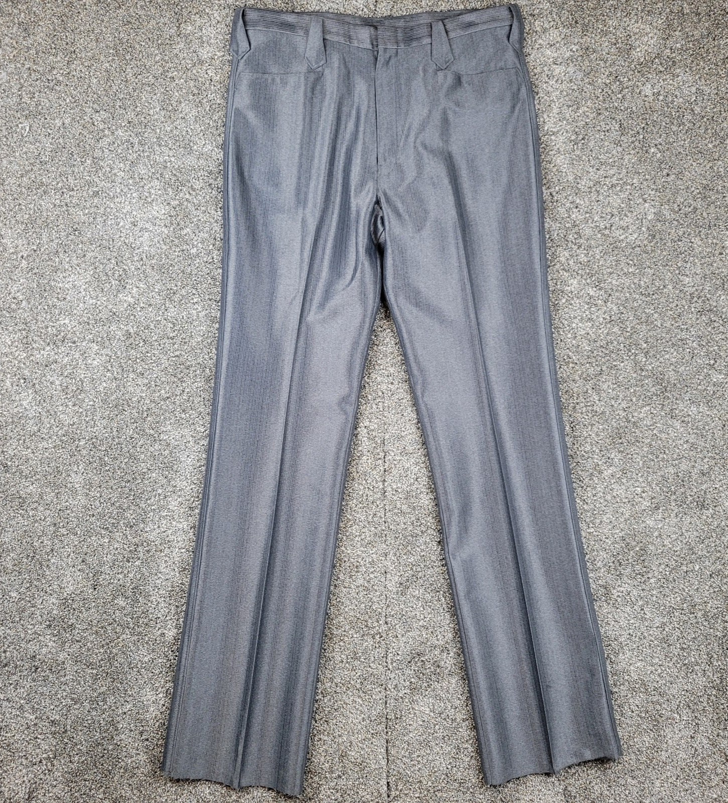 Vintage Pagano West Dress Pants Mens 37 Gray Westerner Swedish Wrap Unhemmed NWT