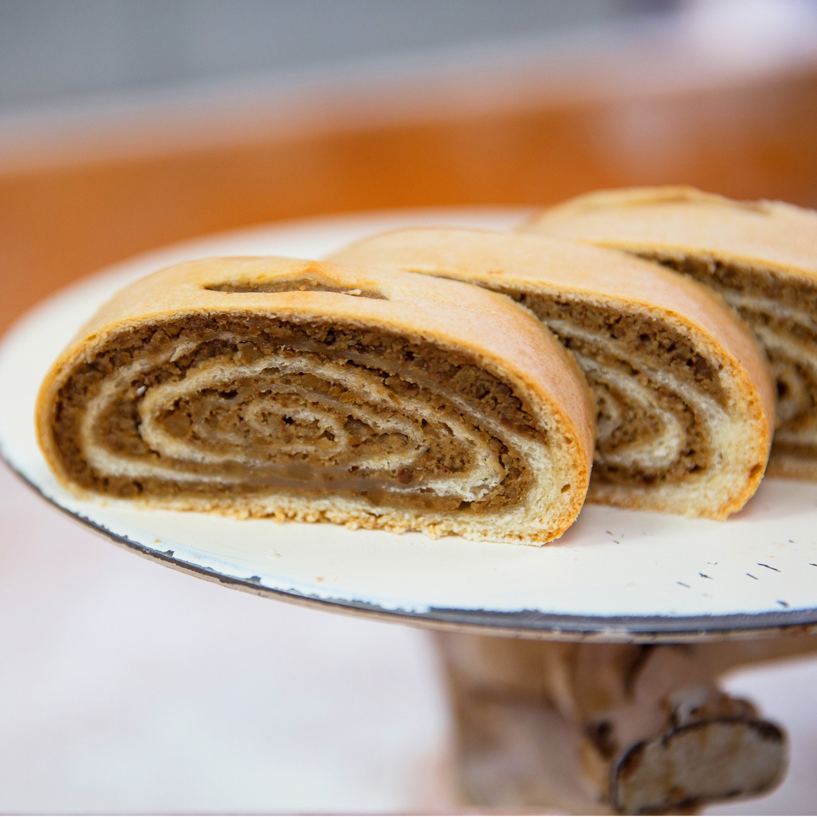 Reduced Sugar Walnut Kolachi Roll