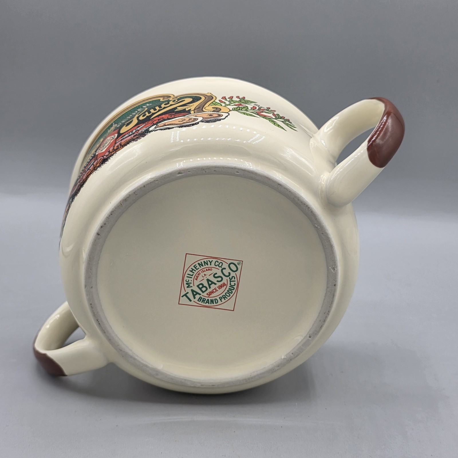 Tabasco Stoneware Pepper Sauce McIlhenny Soup Seafood Gumbo Bowls 16 oz Set of 4