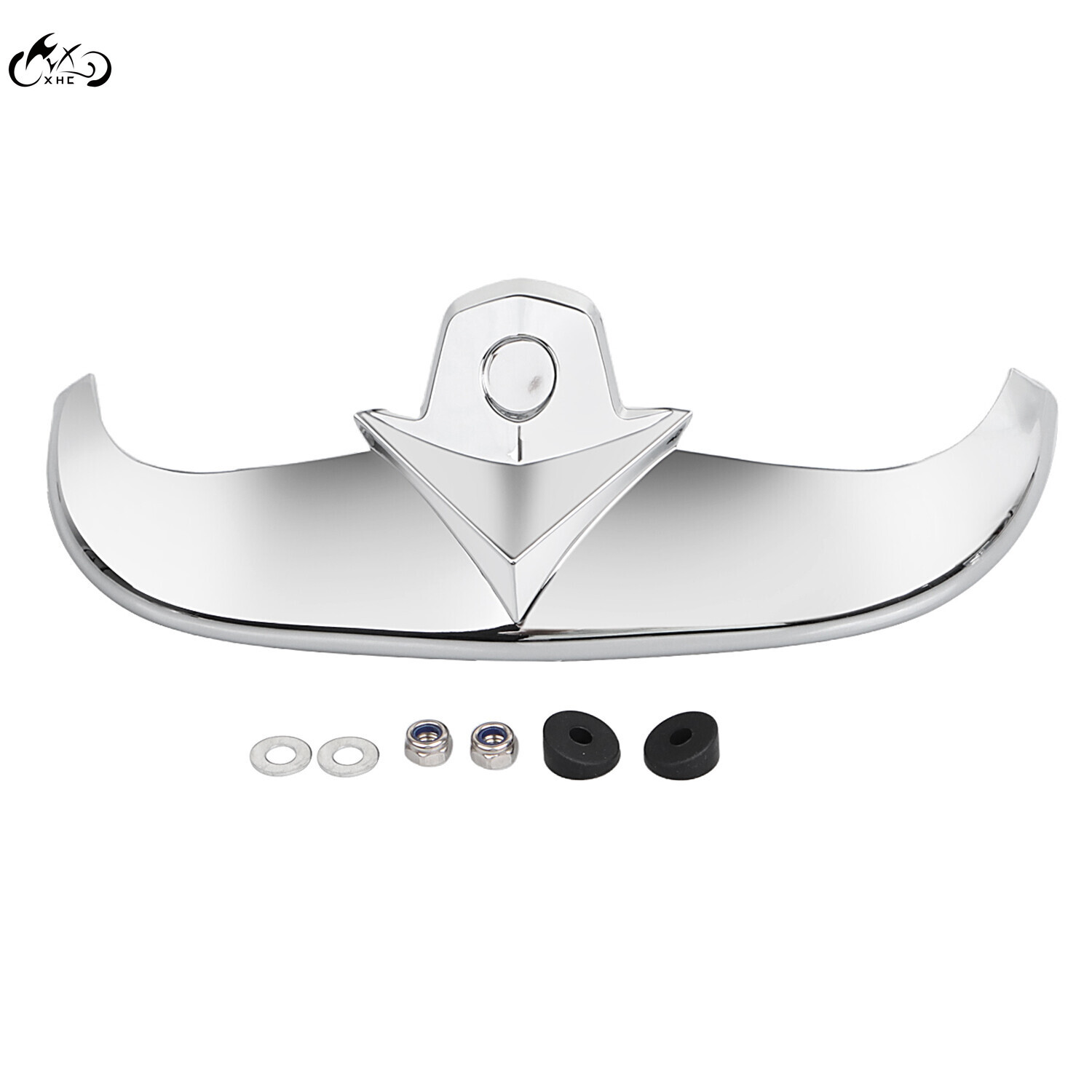 Chrome Front & Rear Fender Tip Mudguard Trim For Harley Heritage Springer FLSTS