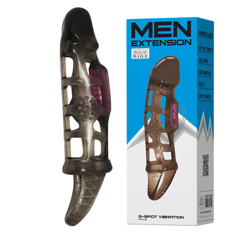 Vibrating Cock Penis Ring Sleeve Condom for Couple Men Vibrator Sex Toy Enhancer