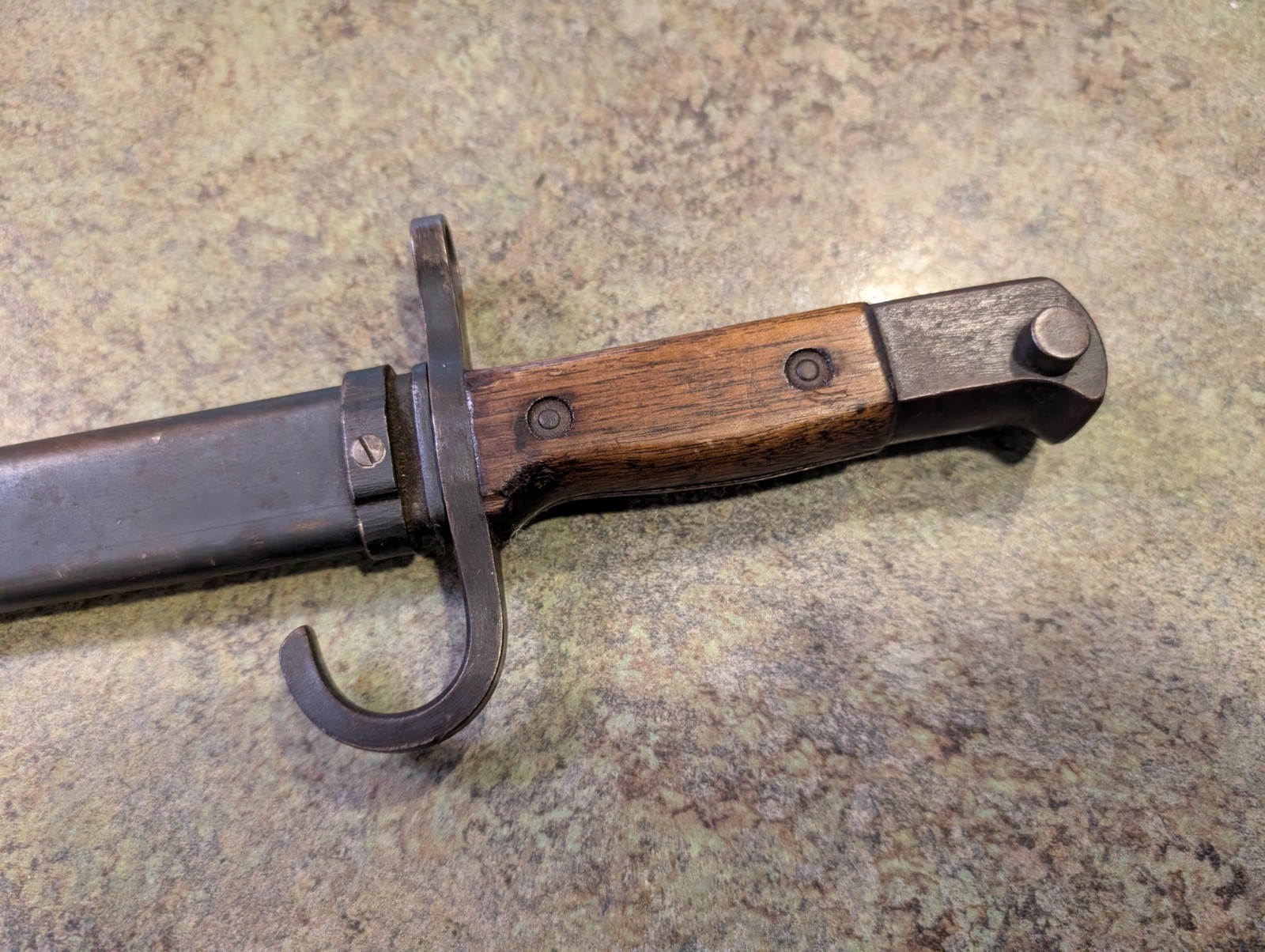 Vintage Japanese WWII Arisaka Model 30 Bayonet with Original Scabbard