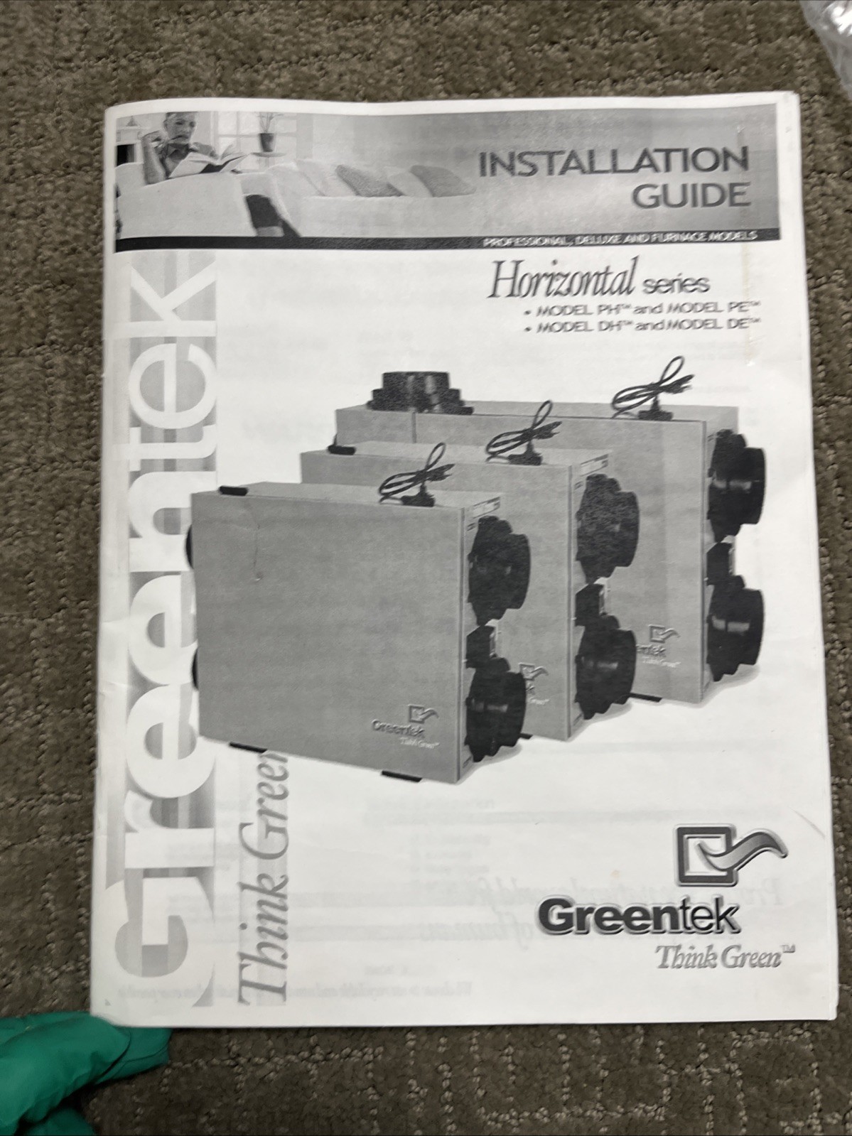 Professional Heat Recovery Ventilator Ducted Greentek Horizontal PH7.15 New HVI