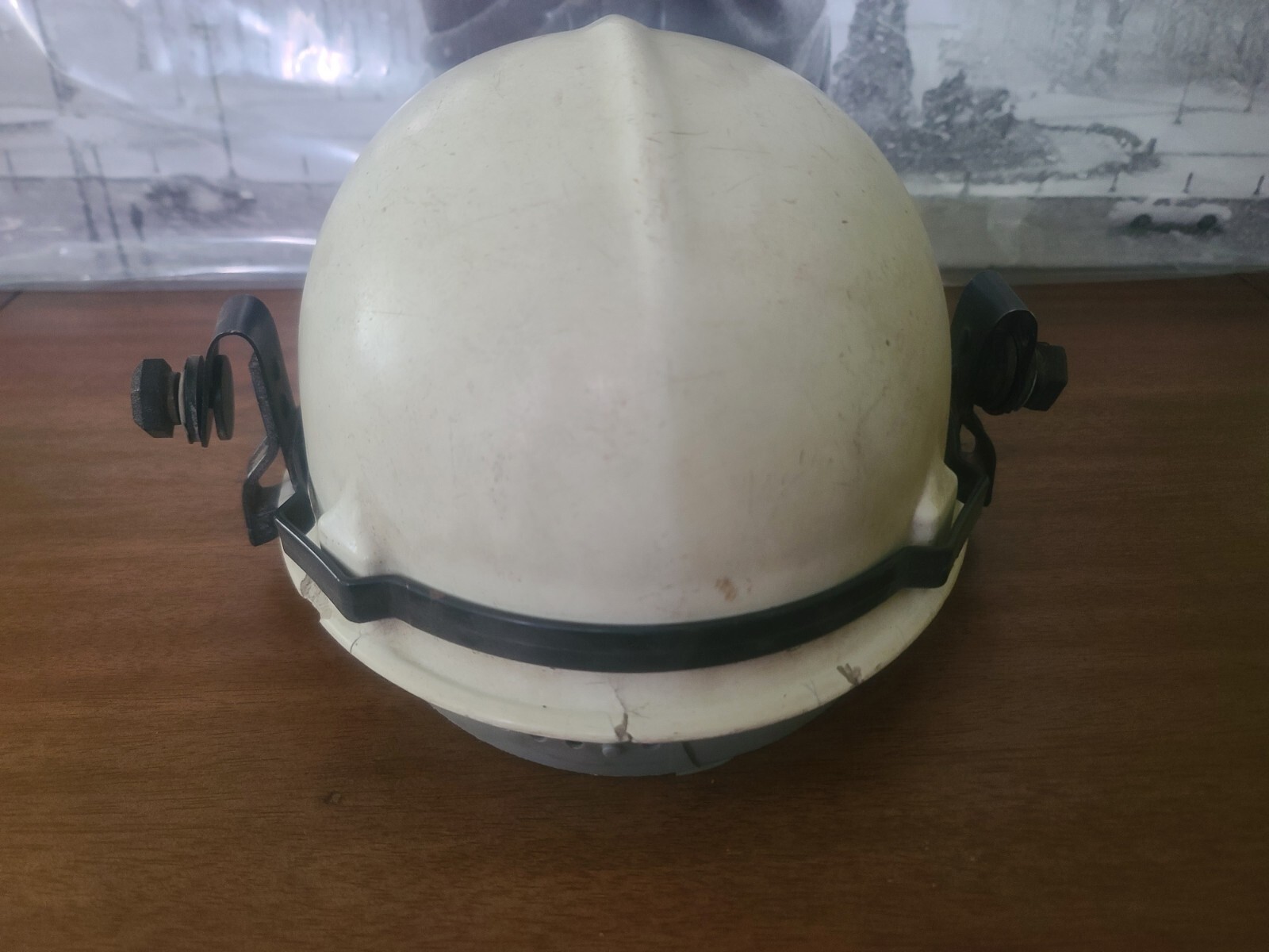 Jackson Products Fiberglass Safety Hard Hat White W/ Kwik Klip USA Vintage