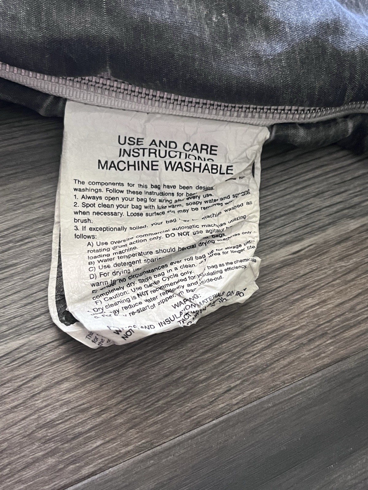 VTG 90s World Wrestling Federation WWF Ultimate Warrior Sleeping Bag RARE 30x57