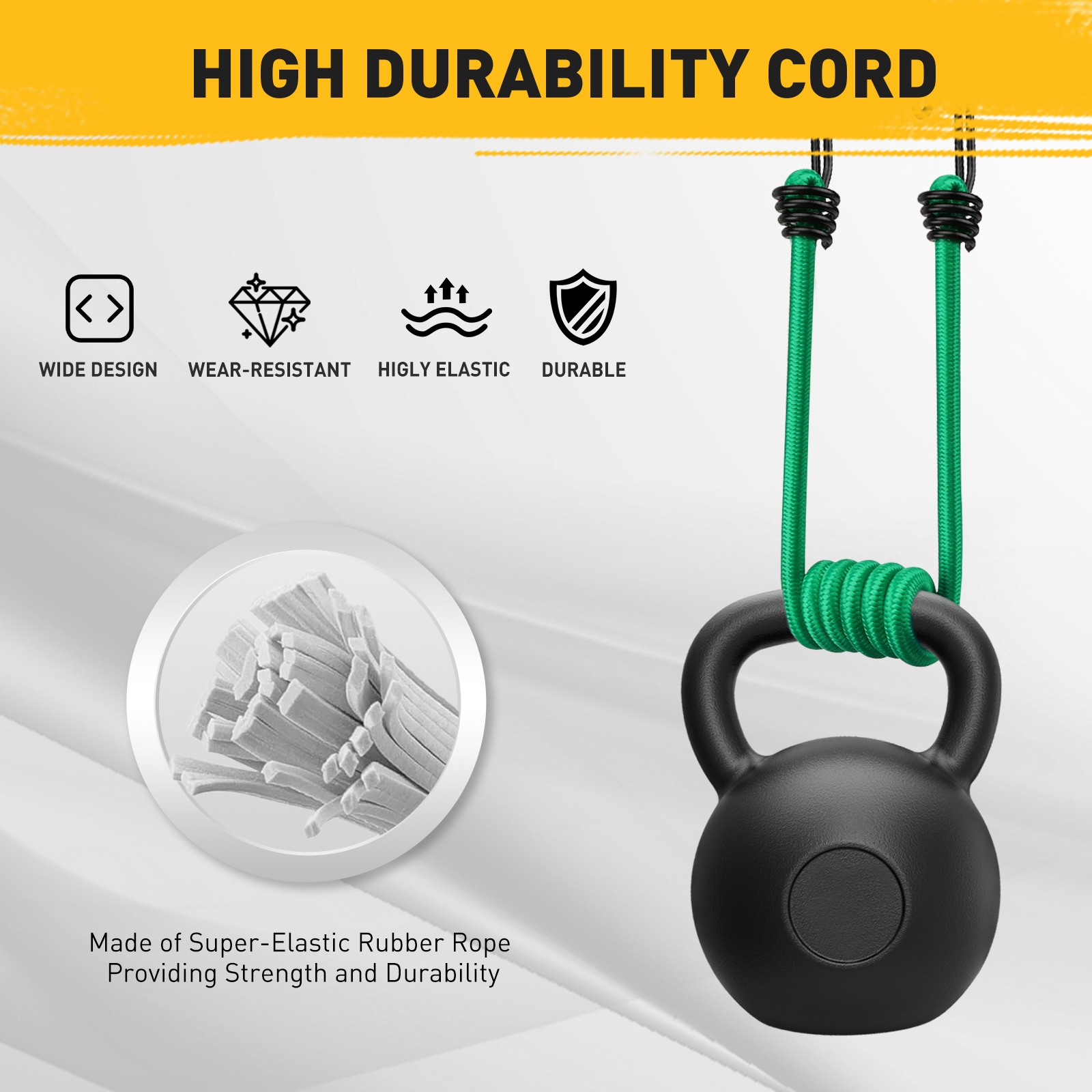 33PC Bungee Cords Set 10" 18" 24" 32" 40" Cable Ties Canopy Tarp Cargo Securing