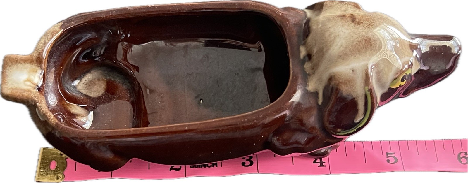 Vintage Nesco Dachshund Dog Ashtray Japan