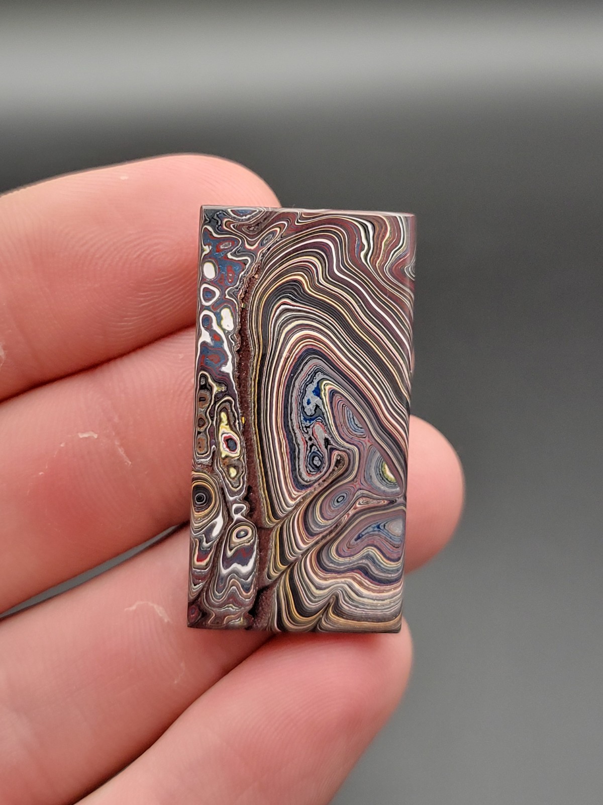 AWESOME VINTAGE(2000-2010) CORVETTE FORDITE DETROIT AGATE CABOCHON
