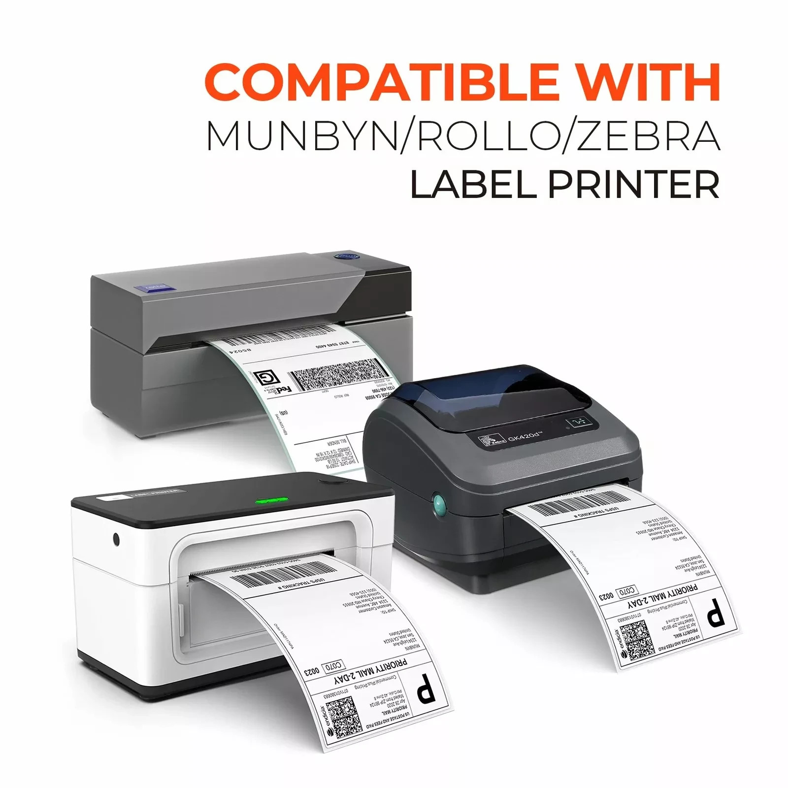 3000 4x6 Fanfold Direct Thermal Shipping Labels Perforated Label / UPS CERTIFIED