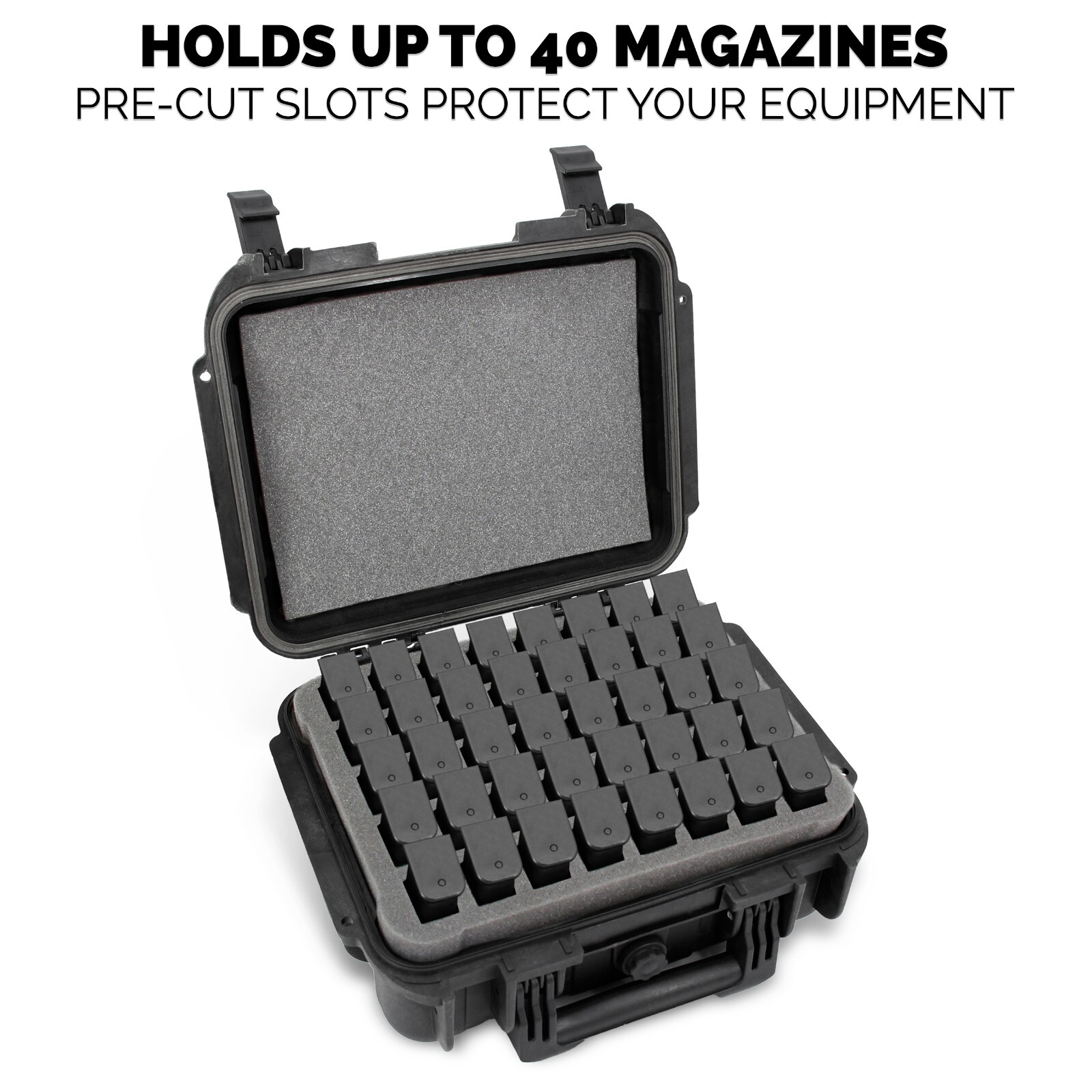 CM Pistol Magazine Storage Case TSA Approved Waterproof 9mm Pistol Clip Holder