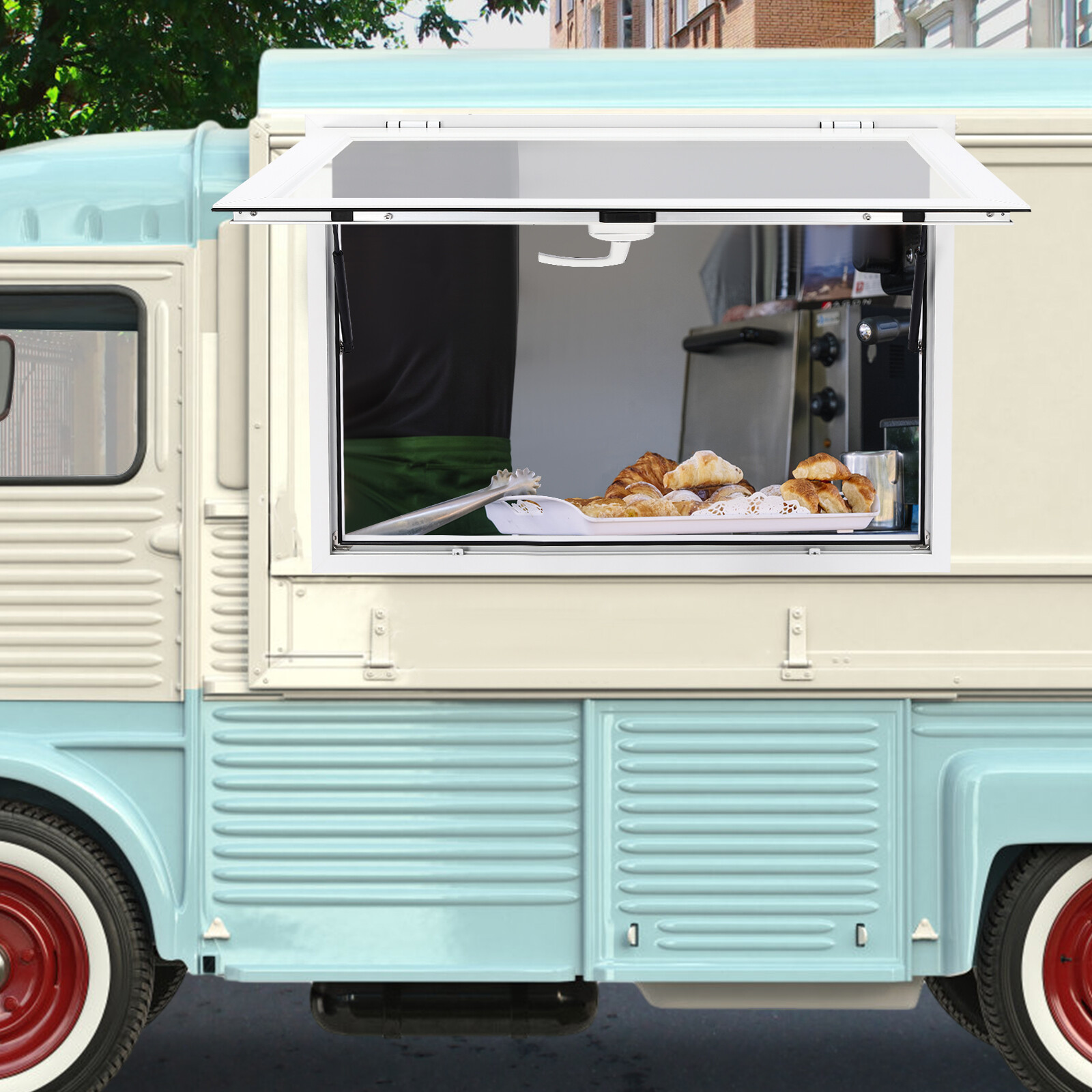 Concession Stand Serving Window Concession Window for Food Truck 45*33 inch NEW