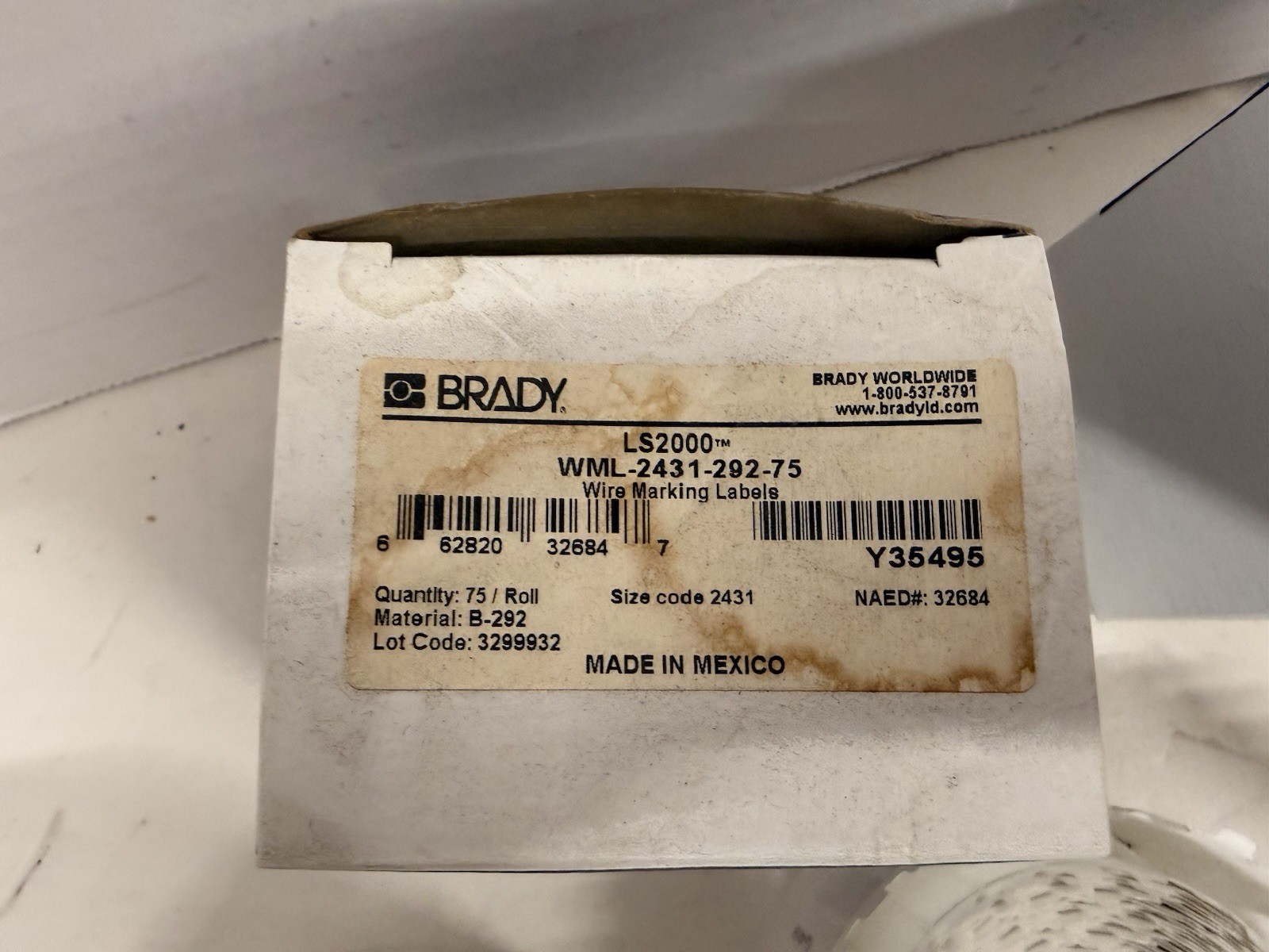 LOT OF BRADY WIRE MARKERS CLIP-SLEEVES, LABELS AND MORE BIG LOT--NEW