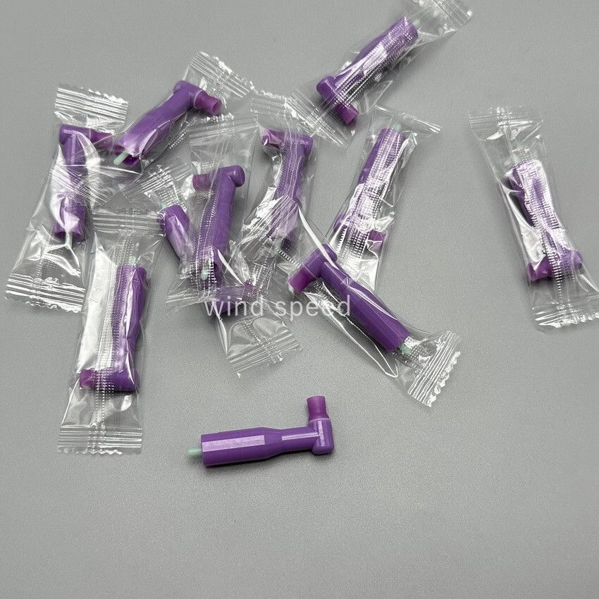 Dental disposable prophy angles Soft cup Latex Free 90° Polishing Cups Purple