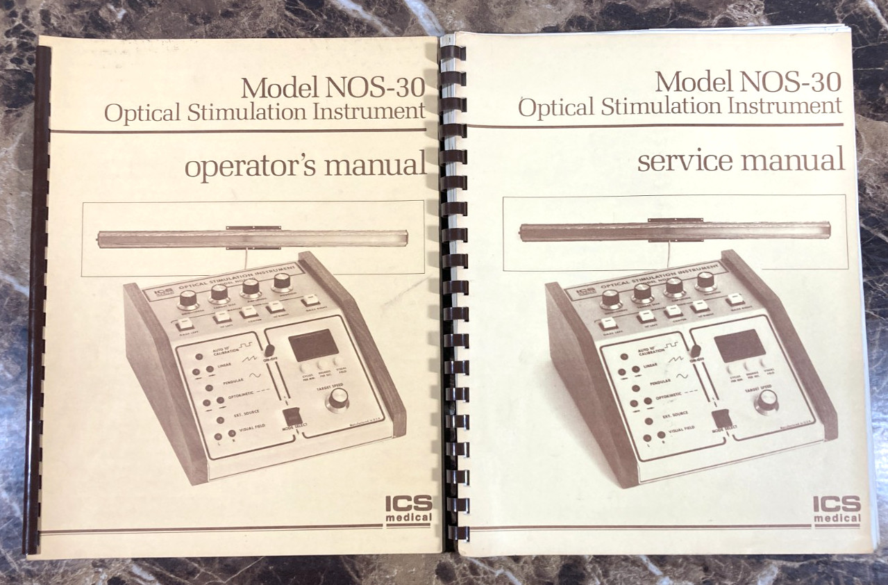 ICS Optical Stimulation Instrument NOS-30 Vintage Optometry Medical Equipment
