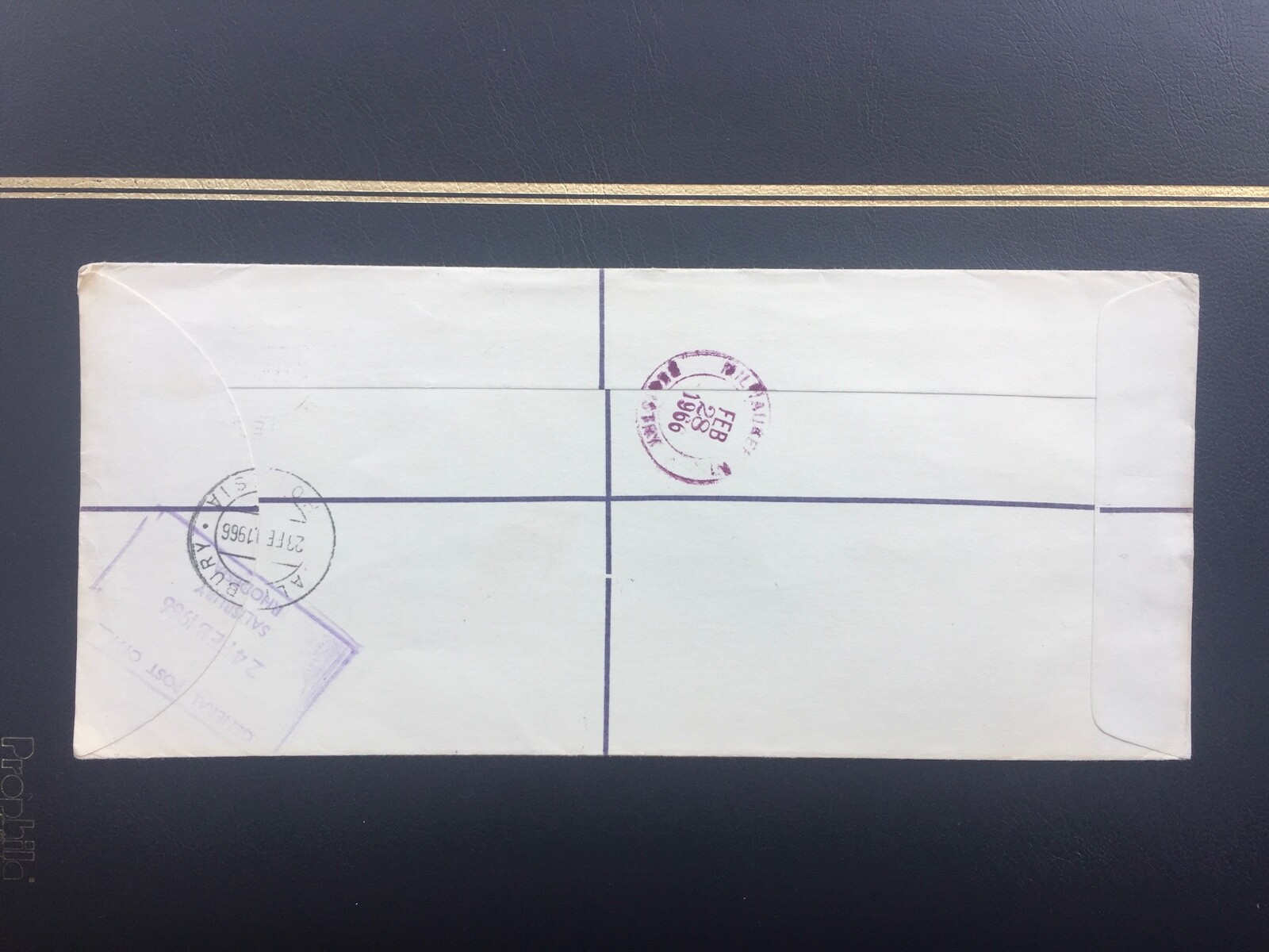 Rhodesia 1966 Post-UDI Registered OHMS Cover - Salisbury to USA - Official Mail