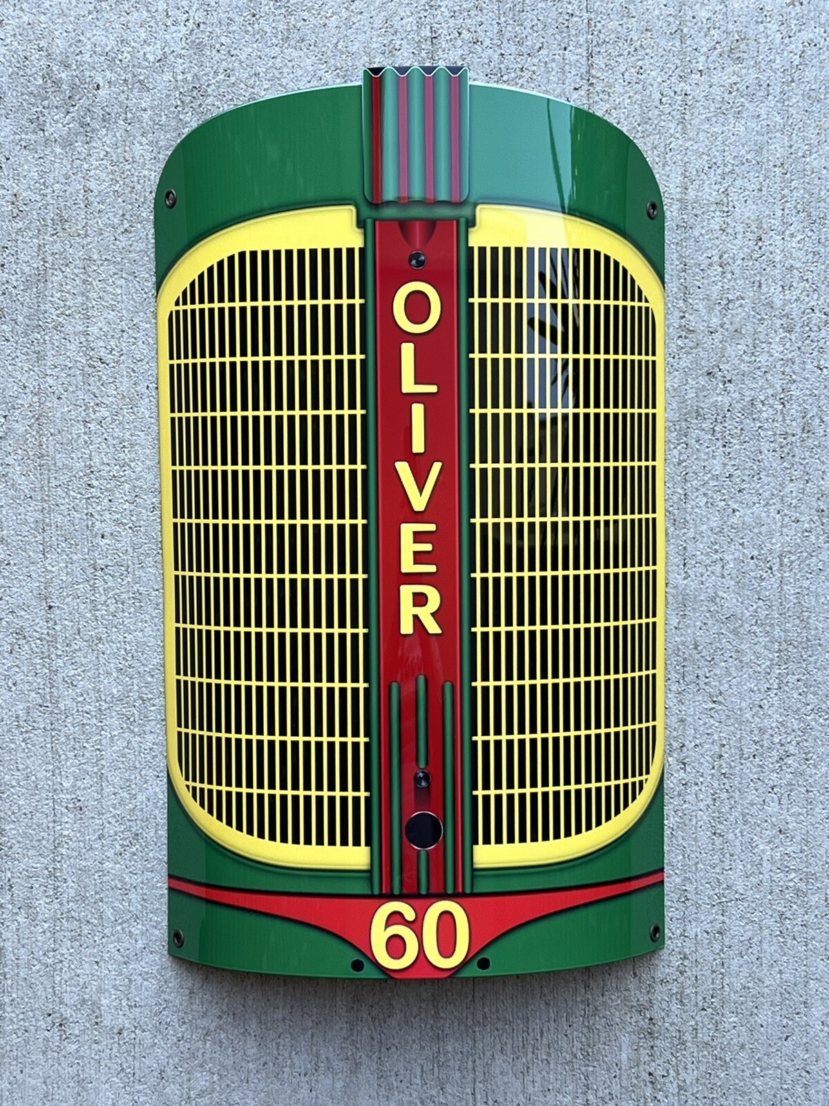 Wow!! Oliver 60 Farm Equipment John Deere Tractor Farm 3D Sign Advertising