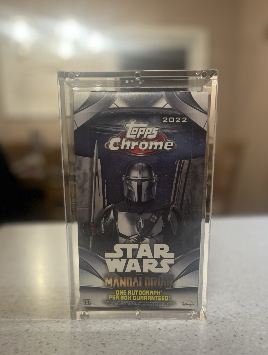 Acrylic Display Case Magnetic FITS 2021 Topps Chrome Star Wars GALAXY Hobby Box