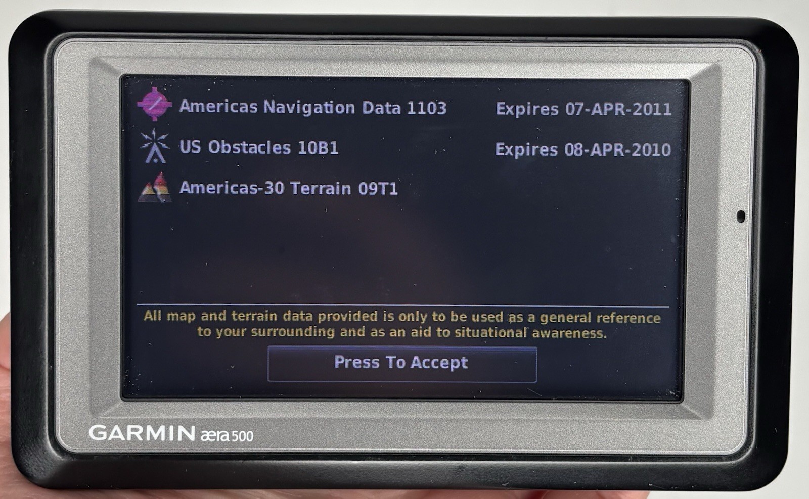 Garmin Aera 500 Portable Aviation Plane GPS Accessories Yoke Mount Cradle Bundle