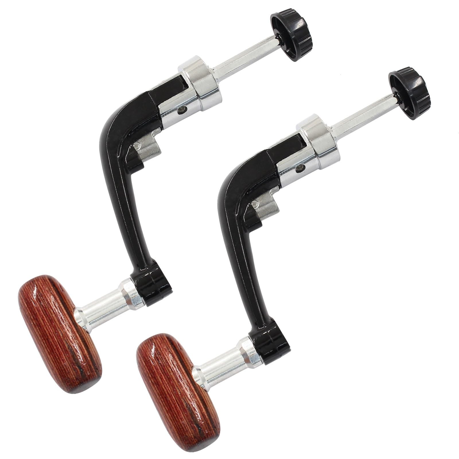 Cionyce 2 Pcs Spinning Reel Handle, Fishing Handle Small, Black