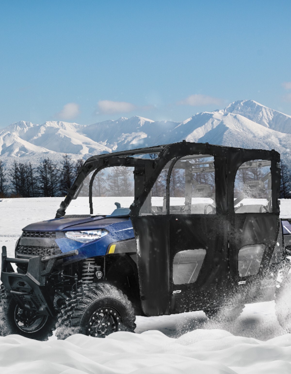 UTV Soft Cab Enclosure Full Door for Polaris Ranger CREW XP 1000 19-24