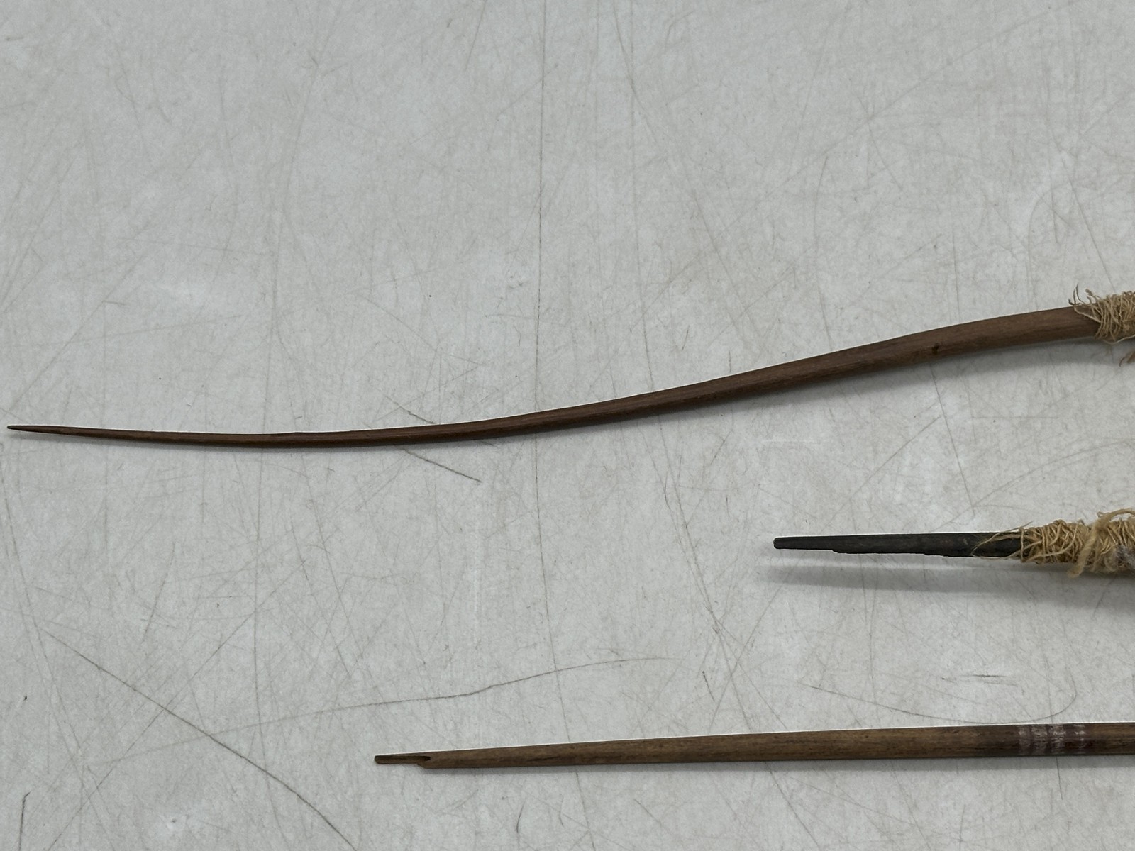 Pre-Columbian Spindle Lot ~ 1 Bead, Several with Thread