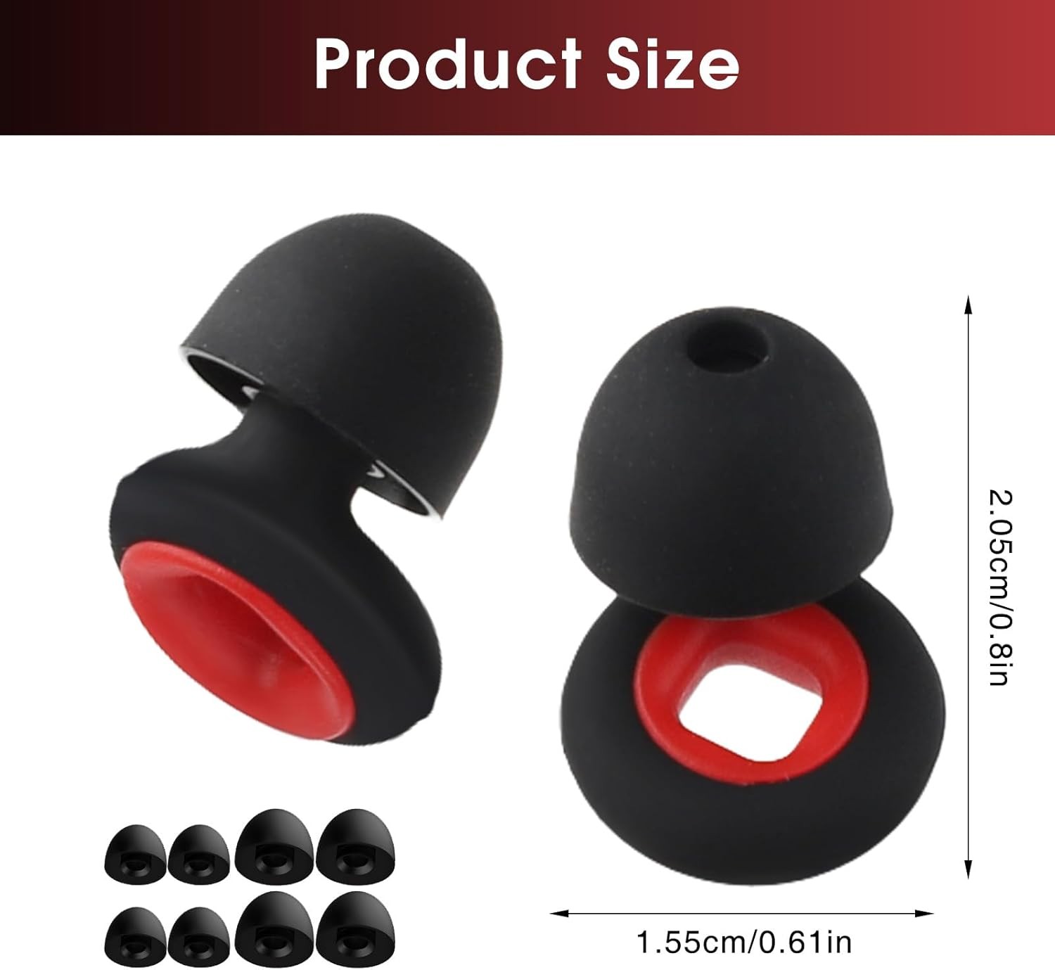 2 Pairs Motorcycle Earplugs 28db Noise Reduction, Moto Ear Plugs, Silicone Earpl