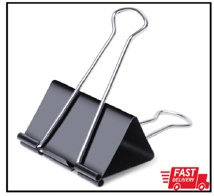 Jumbo Binder Clips 3 inch (6 Pcs), Extra Large Binder Clips for Office Supplies