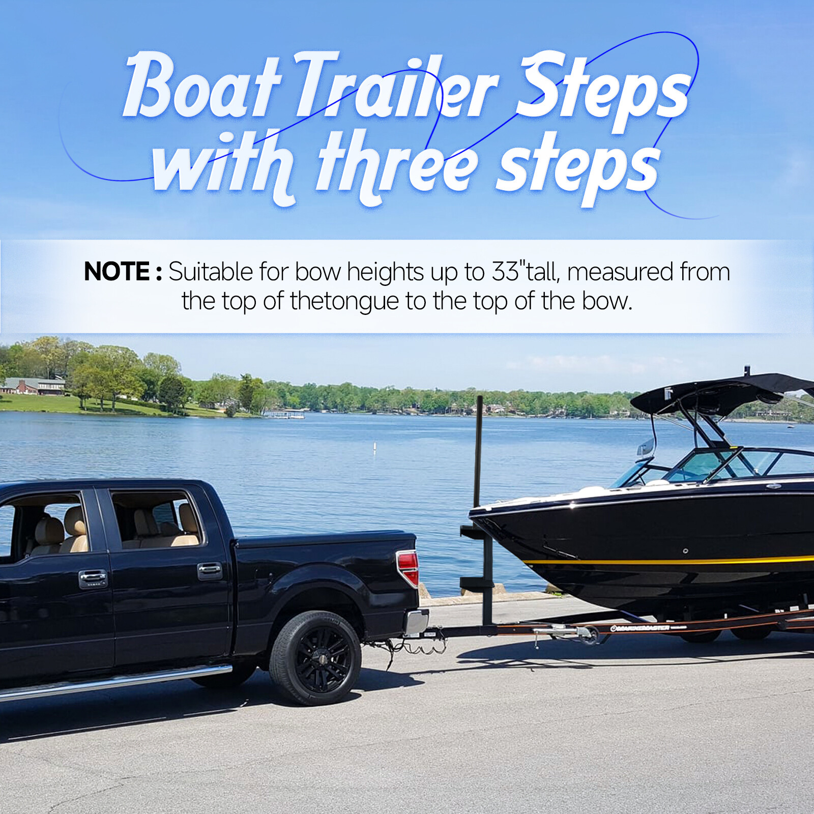 3 Step Boat Step Combo Boat Trailer Steps Replacement For Universal New