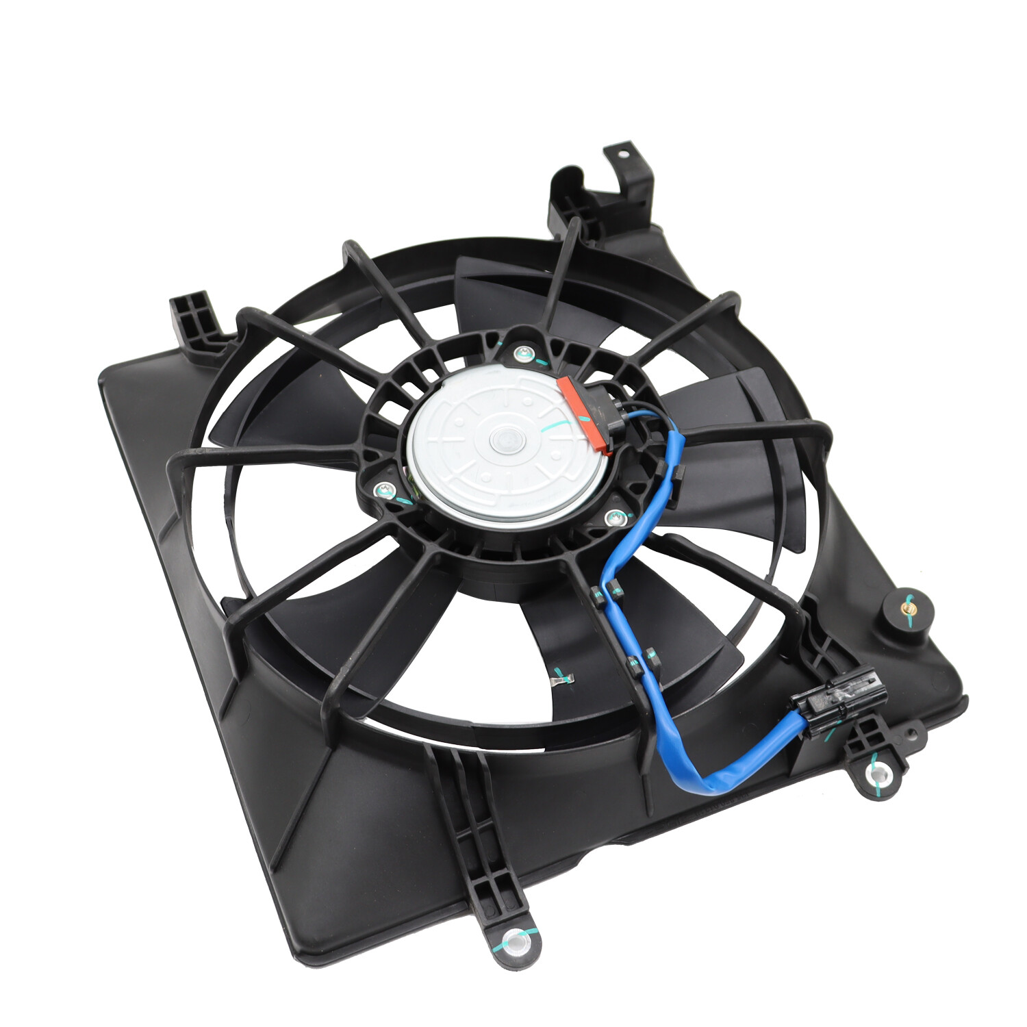 2pcs A/C AC Condenser Radiator Cooling Fan For 2012-15 Honda Civic 2013-17 Acura