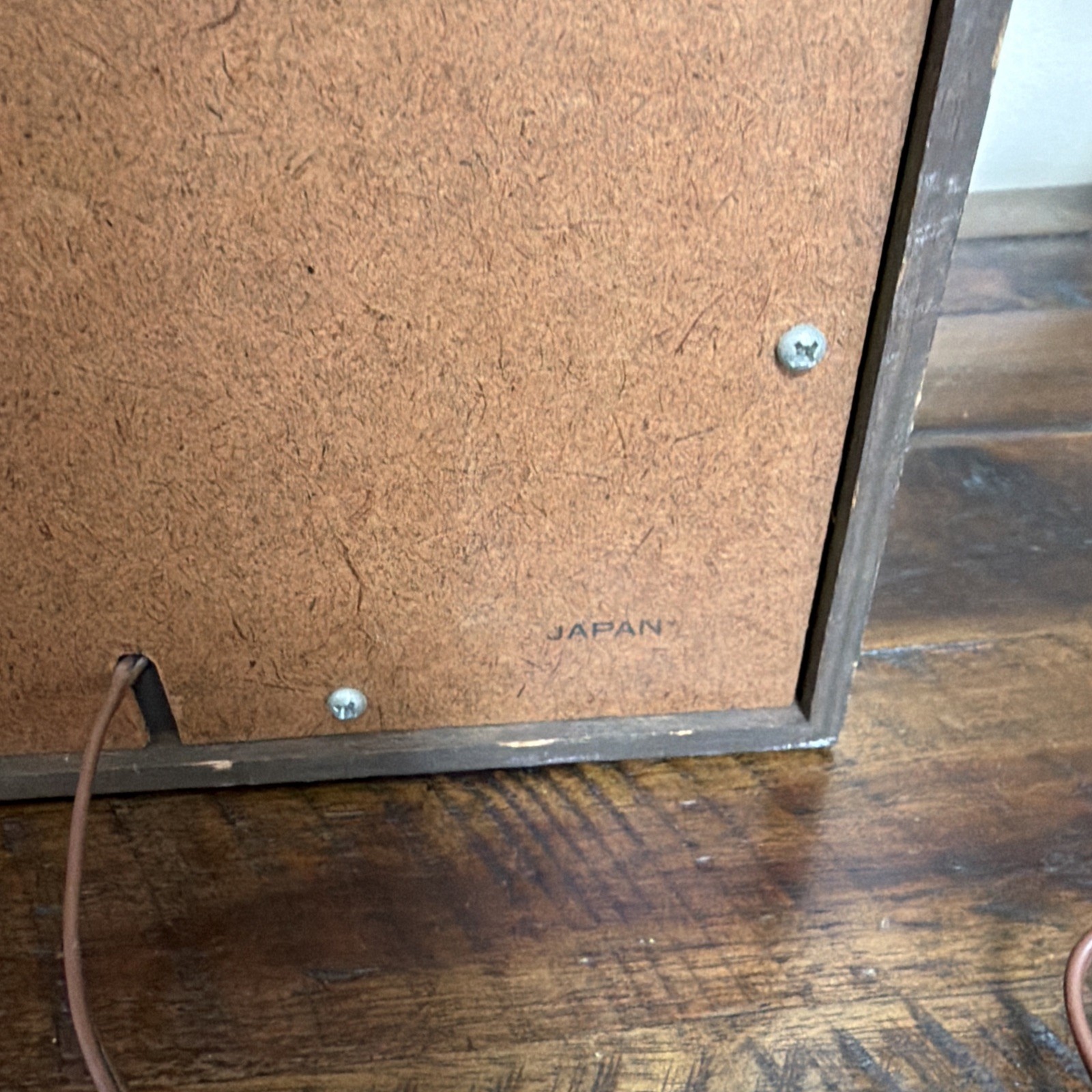 Vintage Made Japan Bookshelf Speakers Pair Wood Grain Retro Audio Tested Works