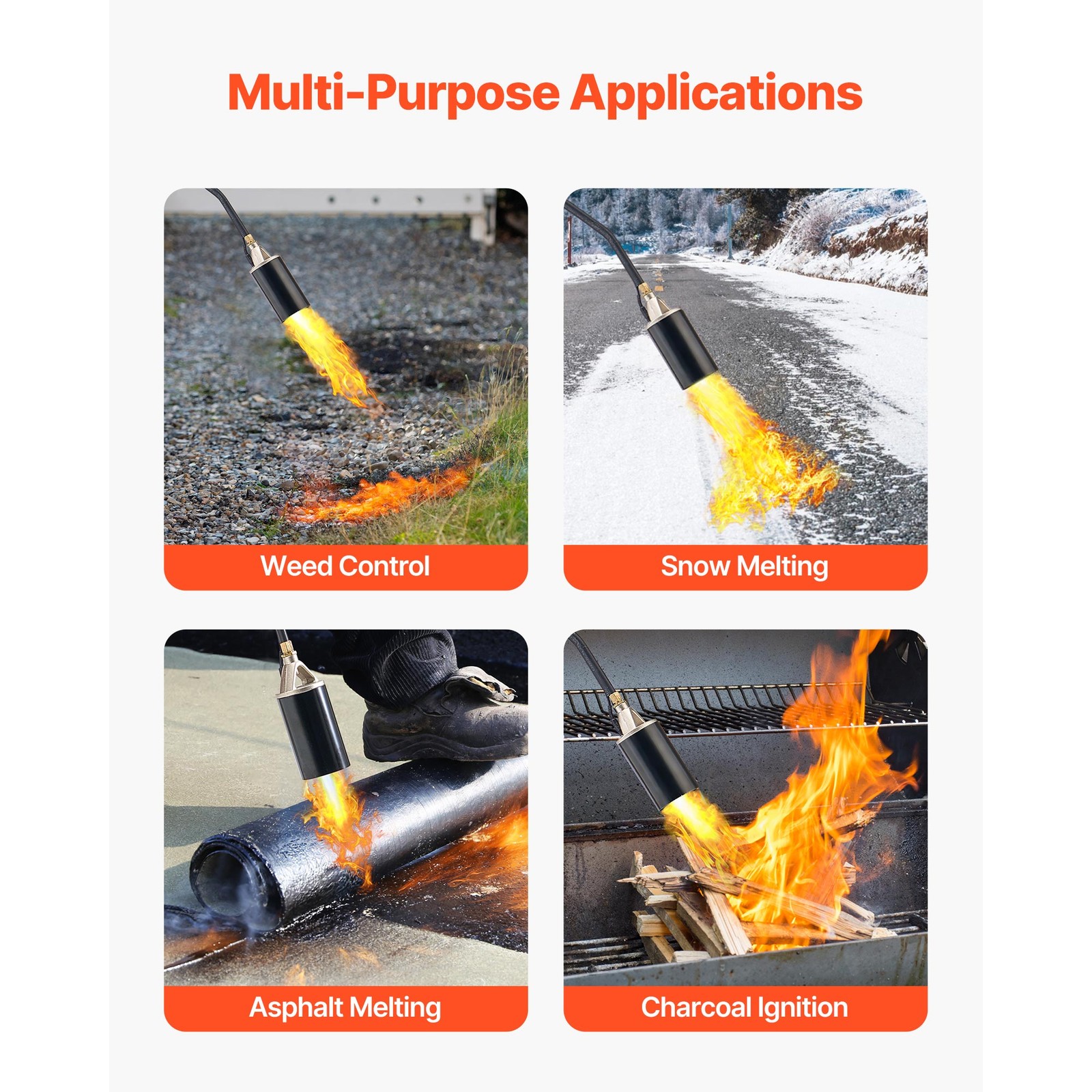 Uimoso Propane Torch for Weed Control, Ice Melting, and Snow Removal