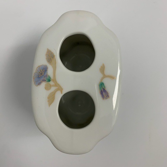 San Francisco Glory Floral Porcelain Toothbrush Holder Trinket Tray/Soap Dish