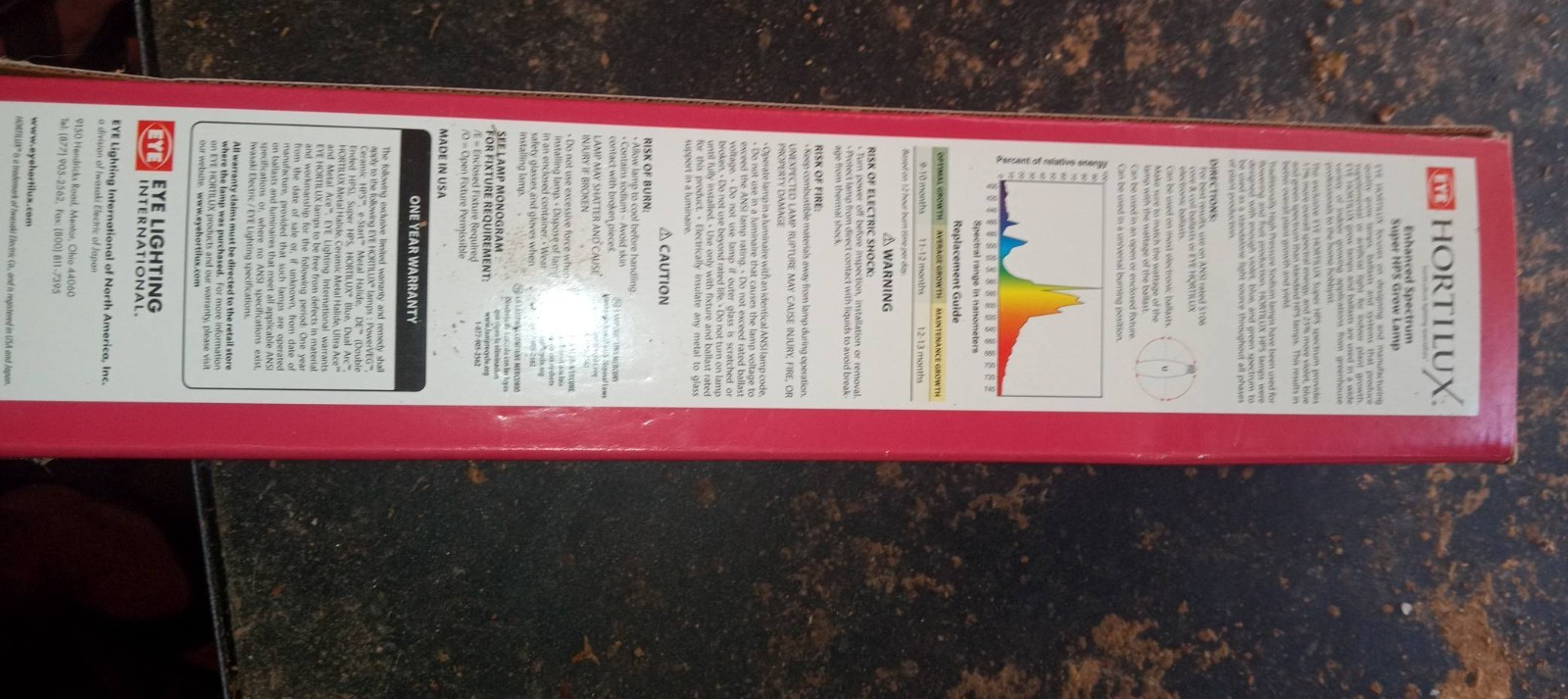 Eye Hortilux USA 600-Watt Ceramic HPS High Pressure Sodium Grow Light Bulb