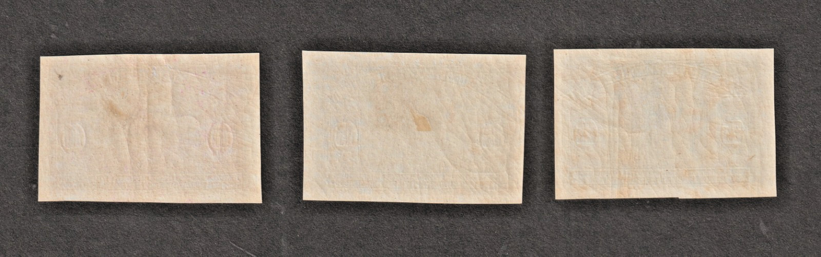 Yugoslavia 1921 ERROR Sc B1-B3 a, Mi. 159-162 U IMPERFORATED Wounded Soldier MH