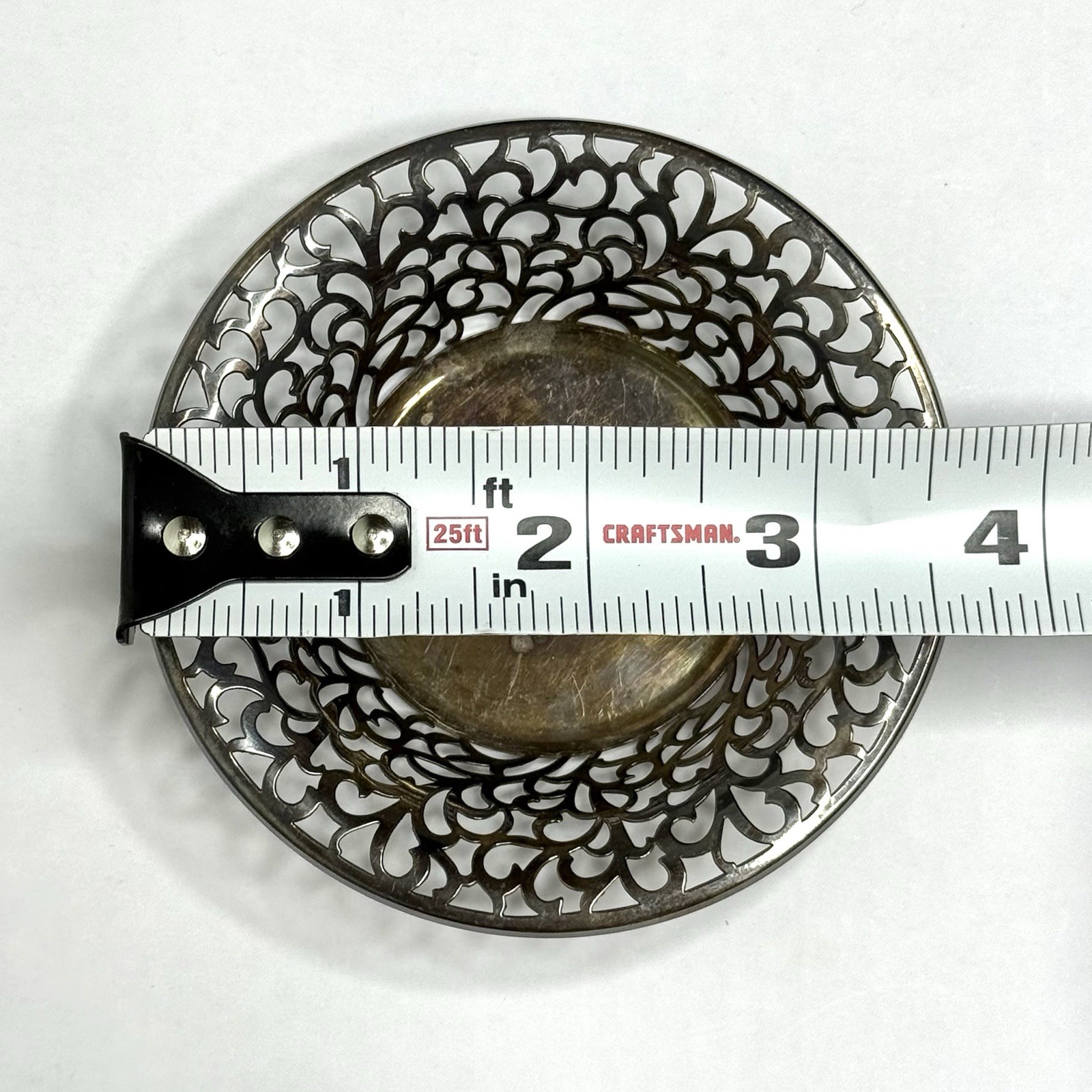 Antique WMF German 800 Silver Reticulated Pierced Bon Bon Dish Art Nouveau c1900