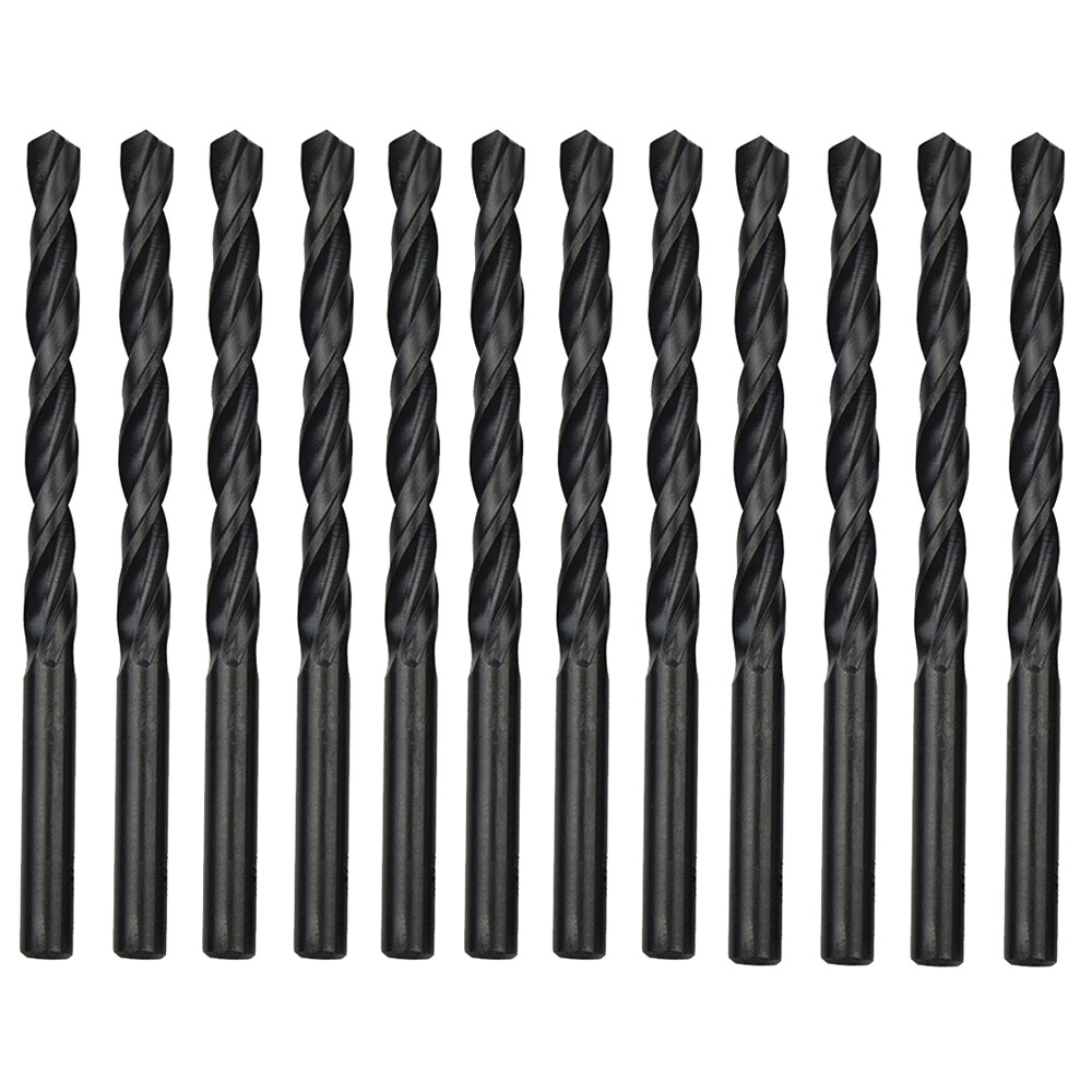 Drillforce 1/16"-1" Black Oxide Drill Bit Set HSS Jobber Length Twist Drill Bits