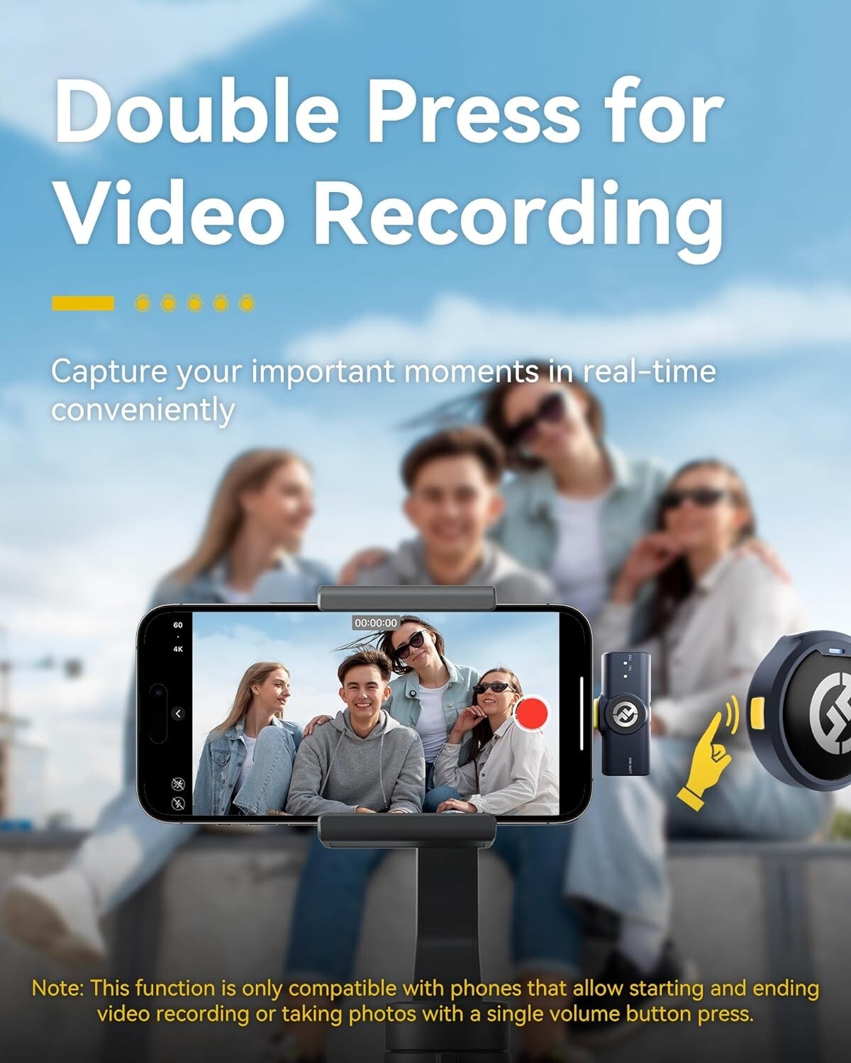 Hollyland Lark M2 Wireless Lavalier Microphone for iPhone 14/13/12, Lightning