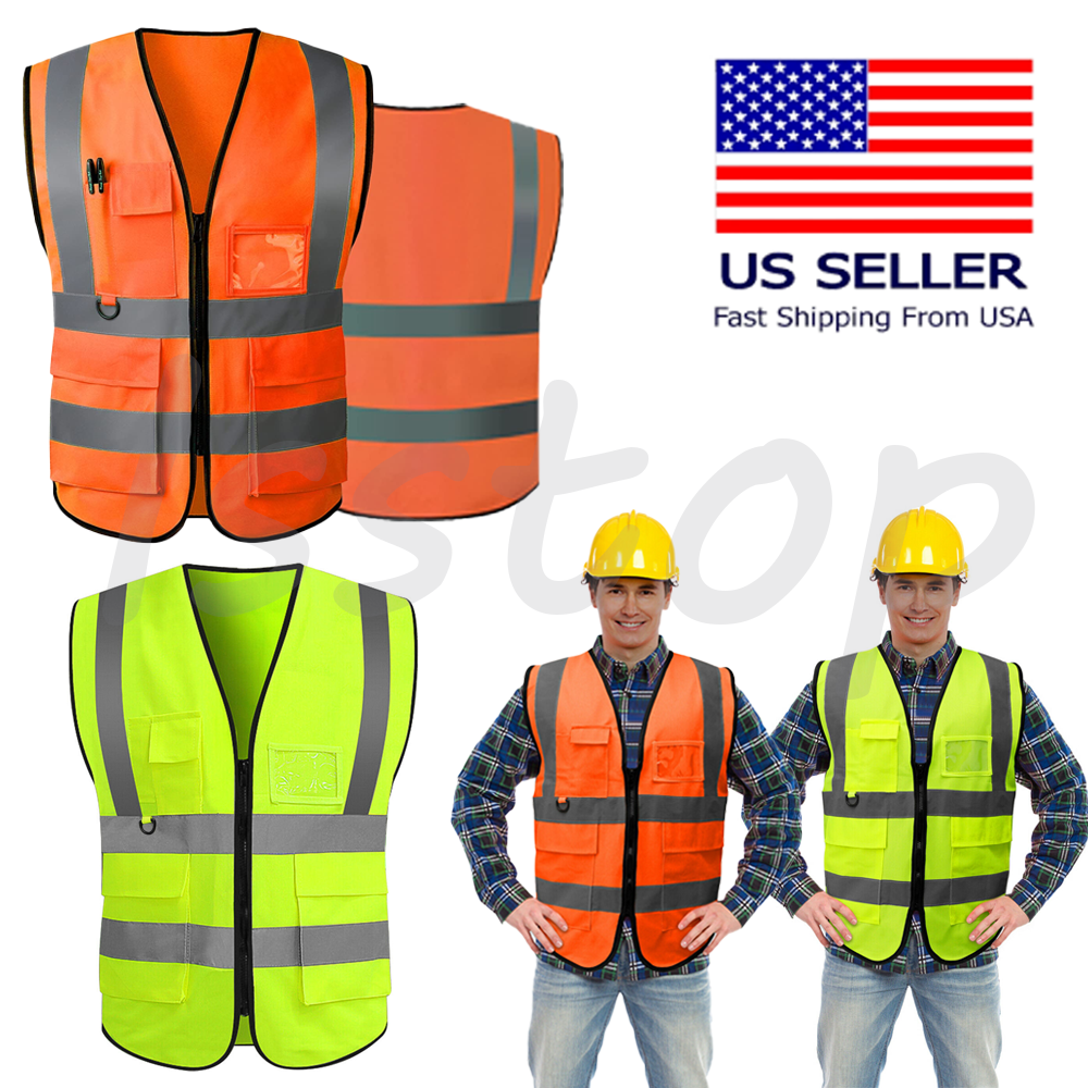 US Safety Work Vest high visibility reflective vest XL