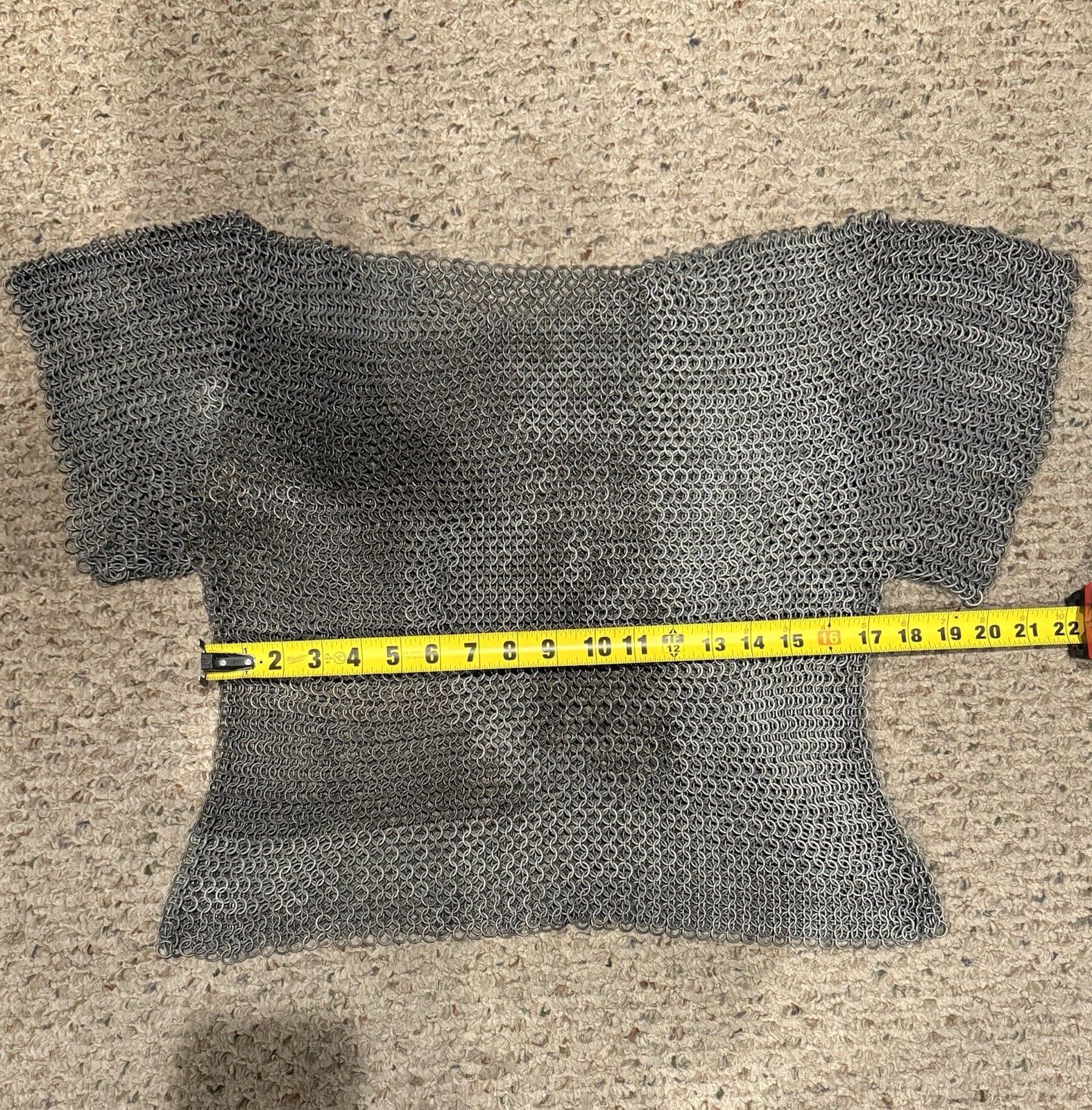 Medieval Chainmail Shirt Butted Rings Steel Chain Armor Fast Shipping