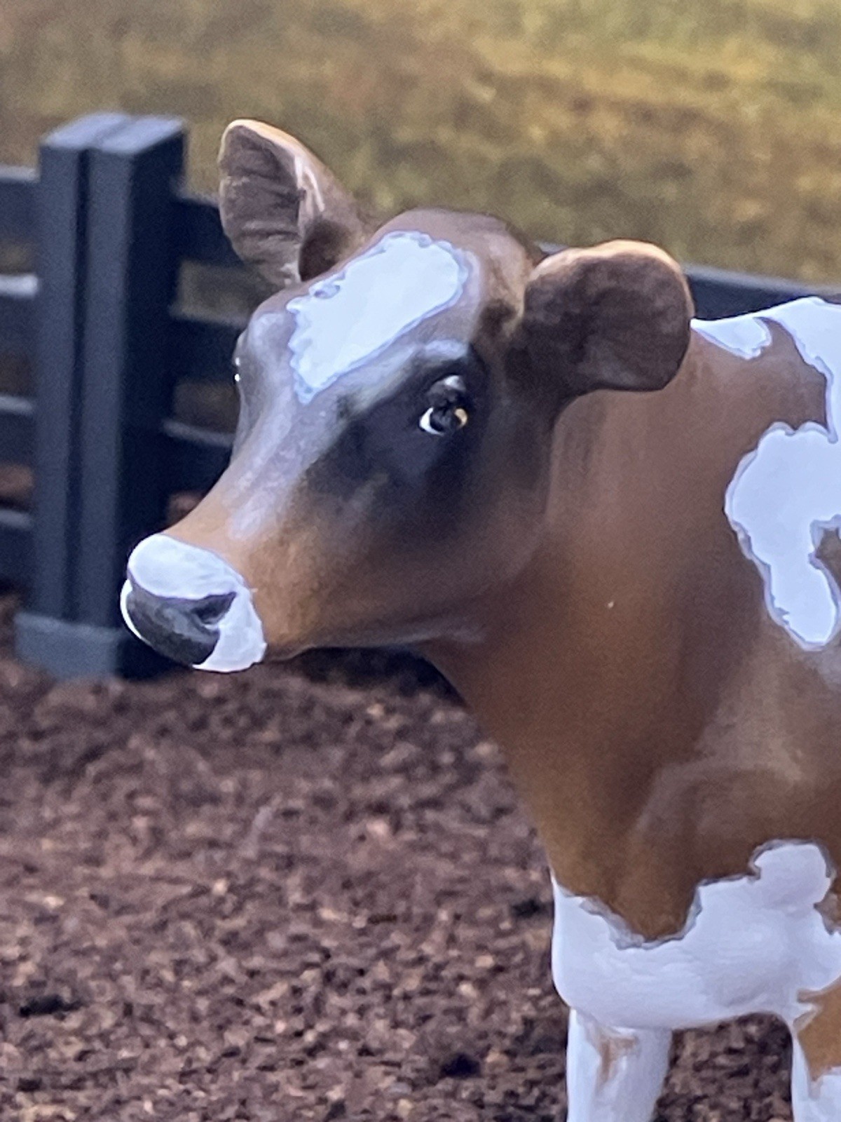 Custom CM Breyer TSC 1:20 Ornament Spot Jersey Holstein Figurine Model Dairy Cow