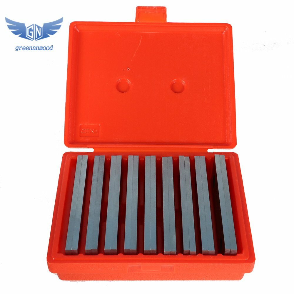 Steel Parallel Set 9 Pair 1/4 inch Thick 6 inch Long 0.0002 inch Precision