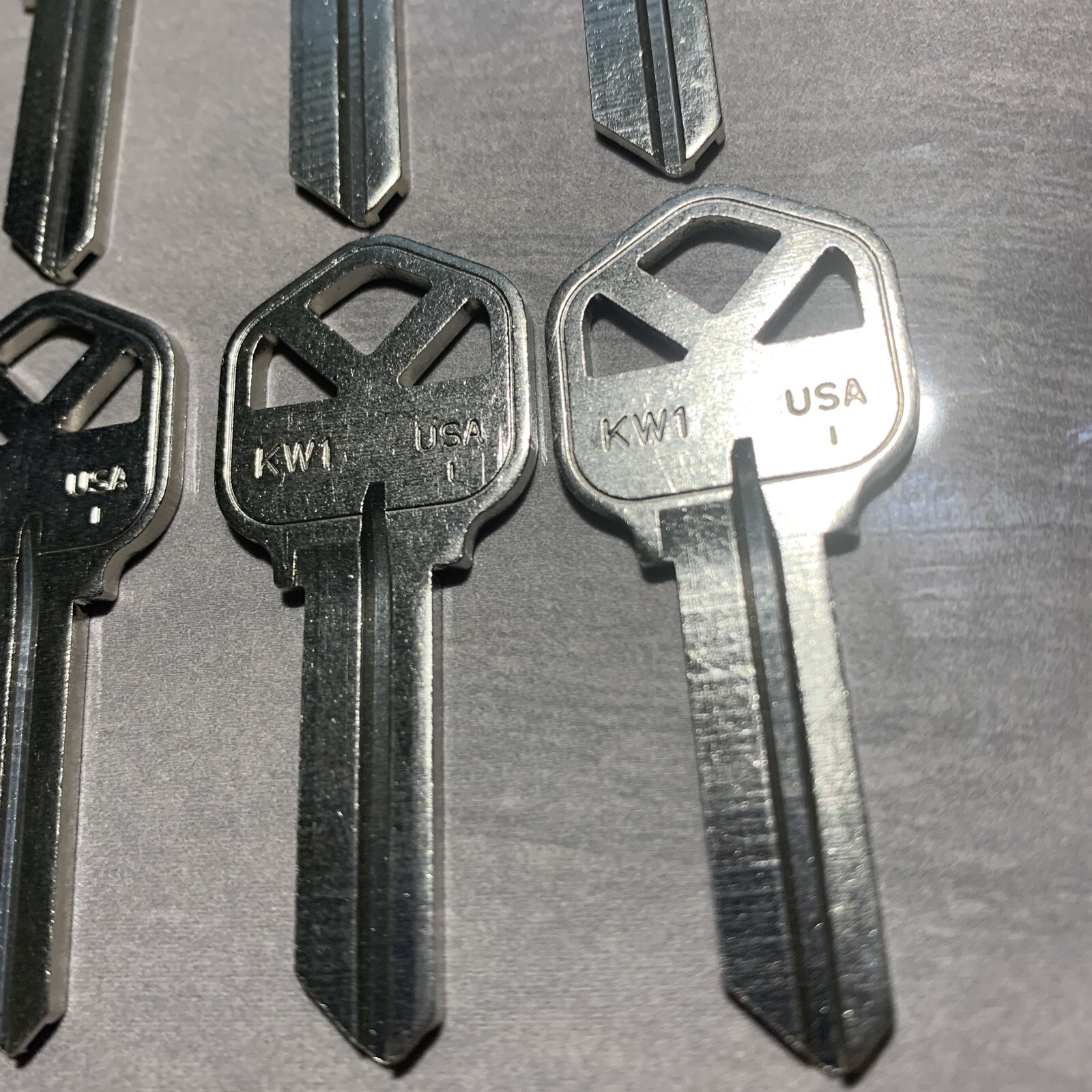 KWIKSET KW-1 House Key Blanks Nickel 10 PACK Maintenance RE Agency-Apartments