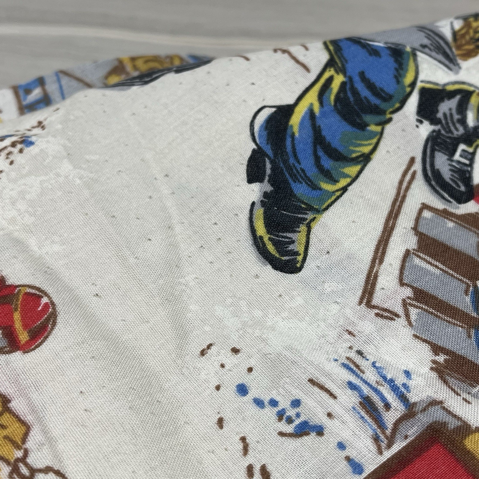 GI Joe ARAH Vintage 1985 Hasbro Bedding Twin Fitted Sheet with Pillow Case V1