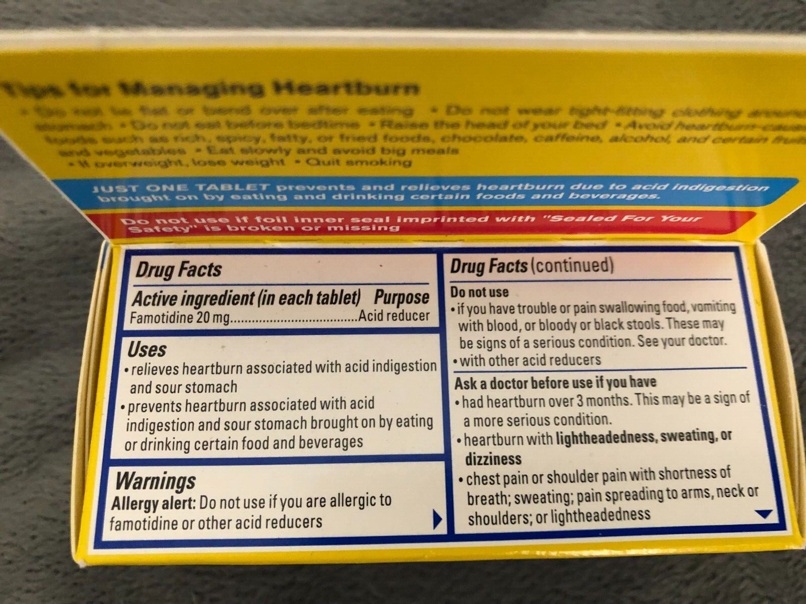 New Lot Of Two 75 Count Boxes Pepcid AC Maximum Strength Heartburn EXP 6/2028