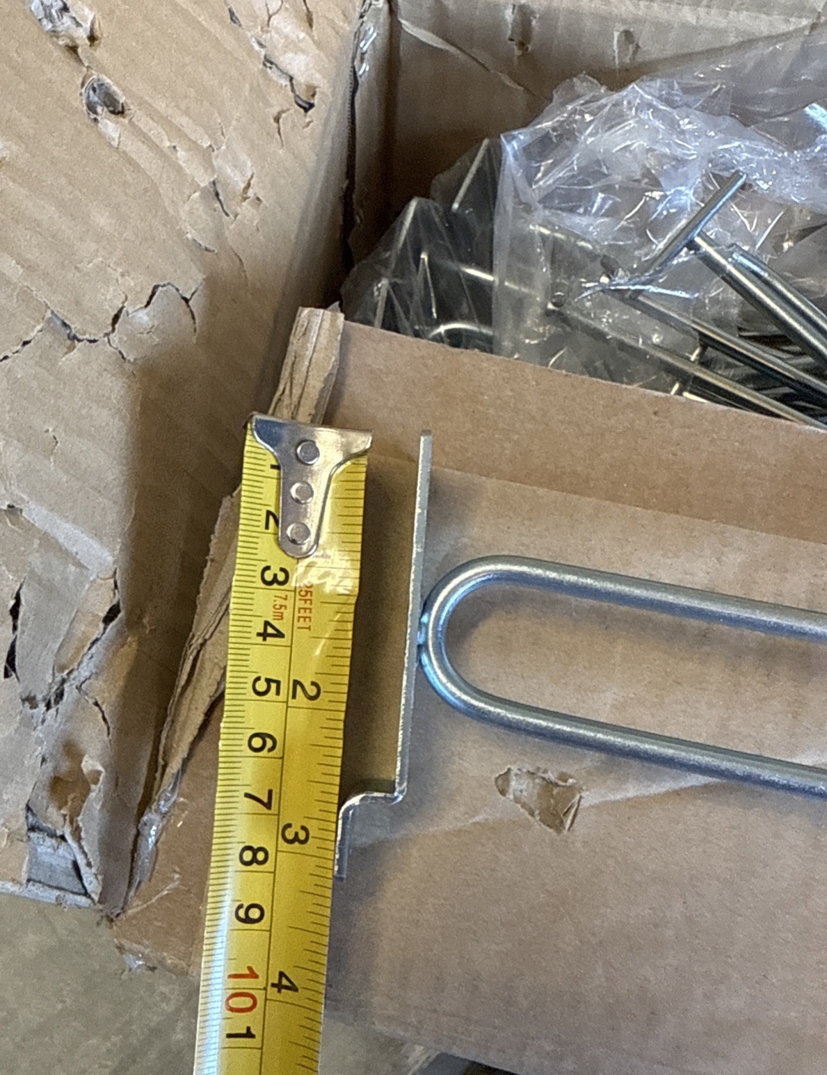 9” Heavy Duty White Slatwall Scanner Hooks Set of 10 Retail/garage Display