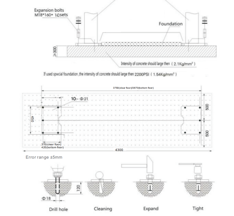 Heavy Duty 12000 lb Capacity 2 Post 1200L Auto Car Lift Truck Hoist 220V