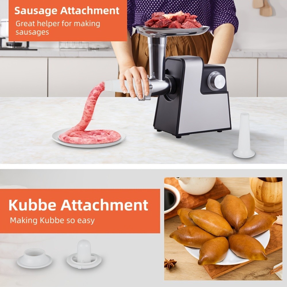 Heavy Duty 3000W Commercial Electric Meat Grinder Sausage Maker Mincer Stuffer