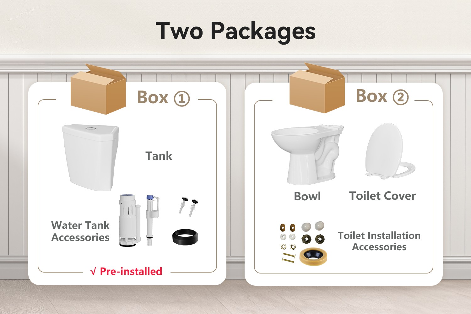 17.2" Two-Piece Corner Toilet Dual Flush 0.8/1.28 GPF for Compact Bathroom