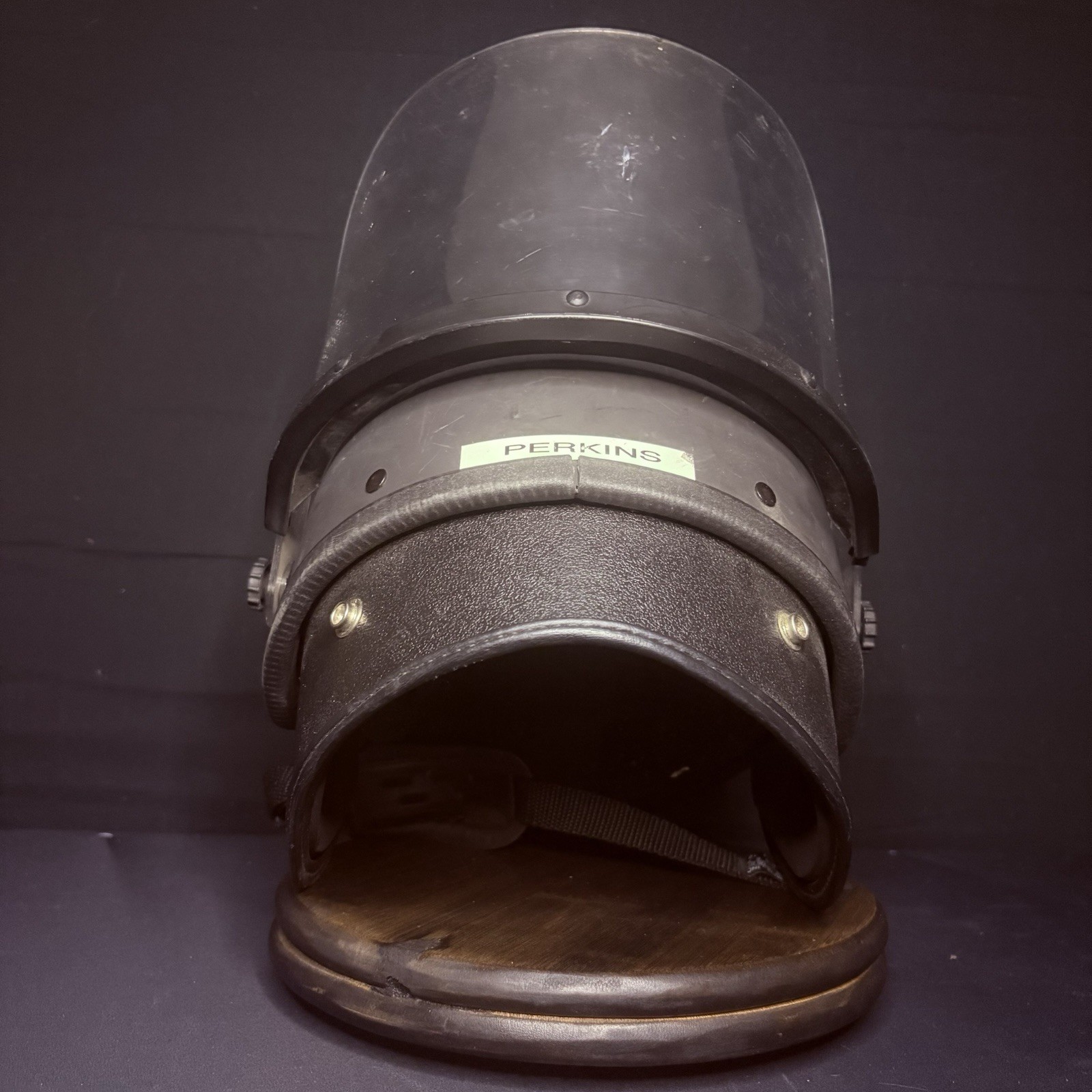 Police SWAT Riot Helmet Black (Universal Size) USA MADE w/ Removable Face Shield