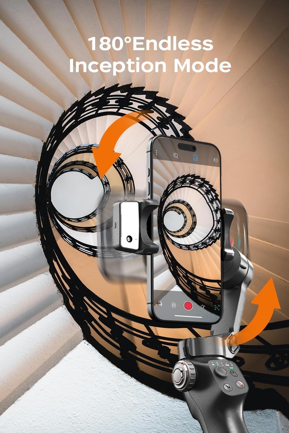 FUNSNAP CM8 Gimbal Stabilizer for iPhone Android, 3-Axis Phone Gimbal